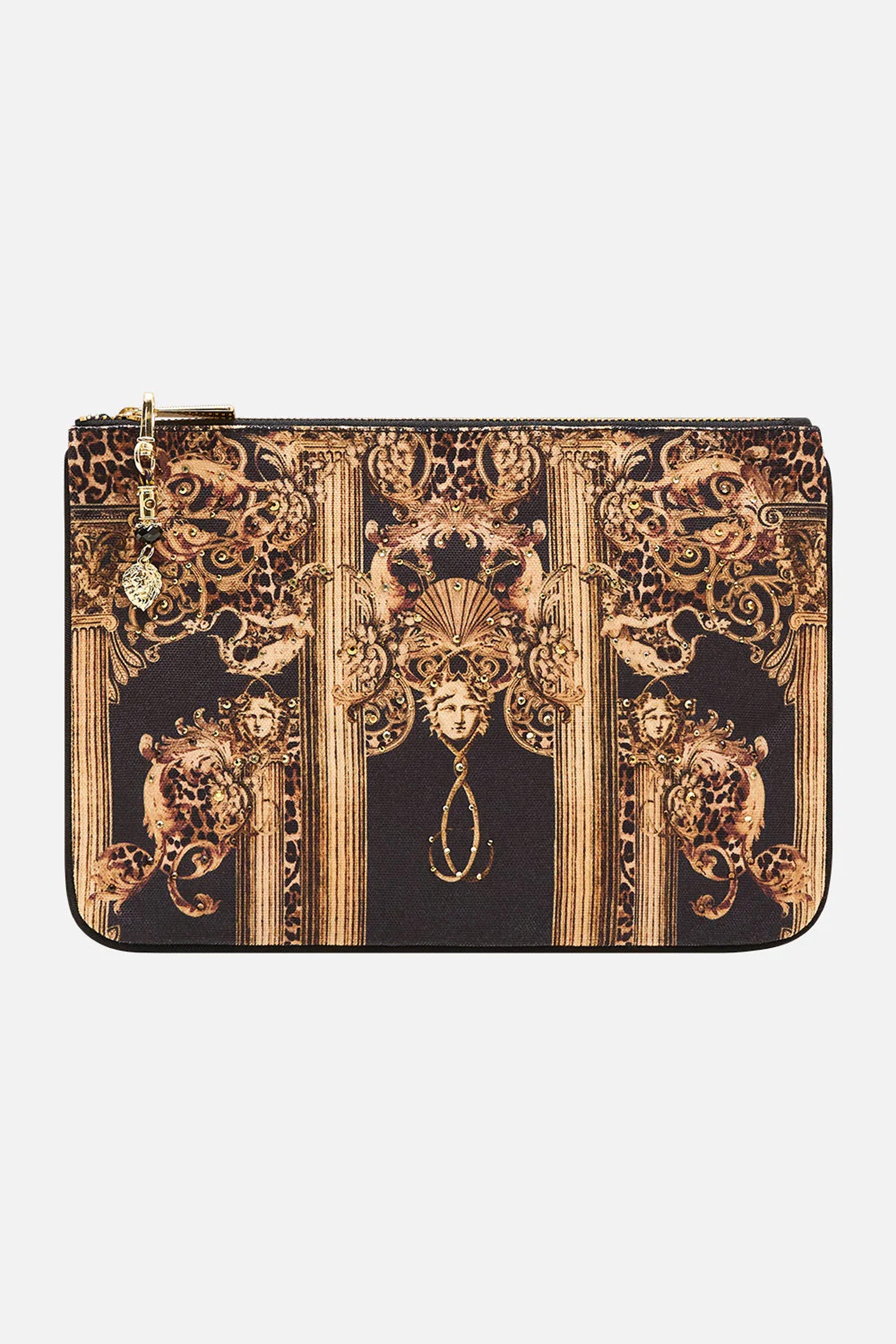 CAMILLA SMALL CANVAS CLUTCH - BEYMEN