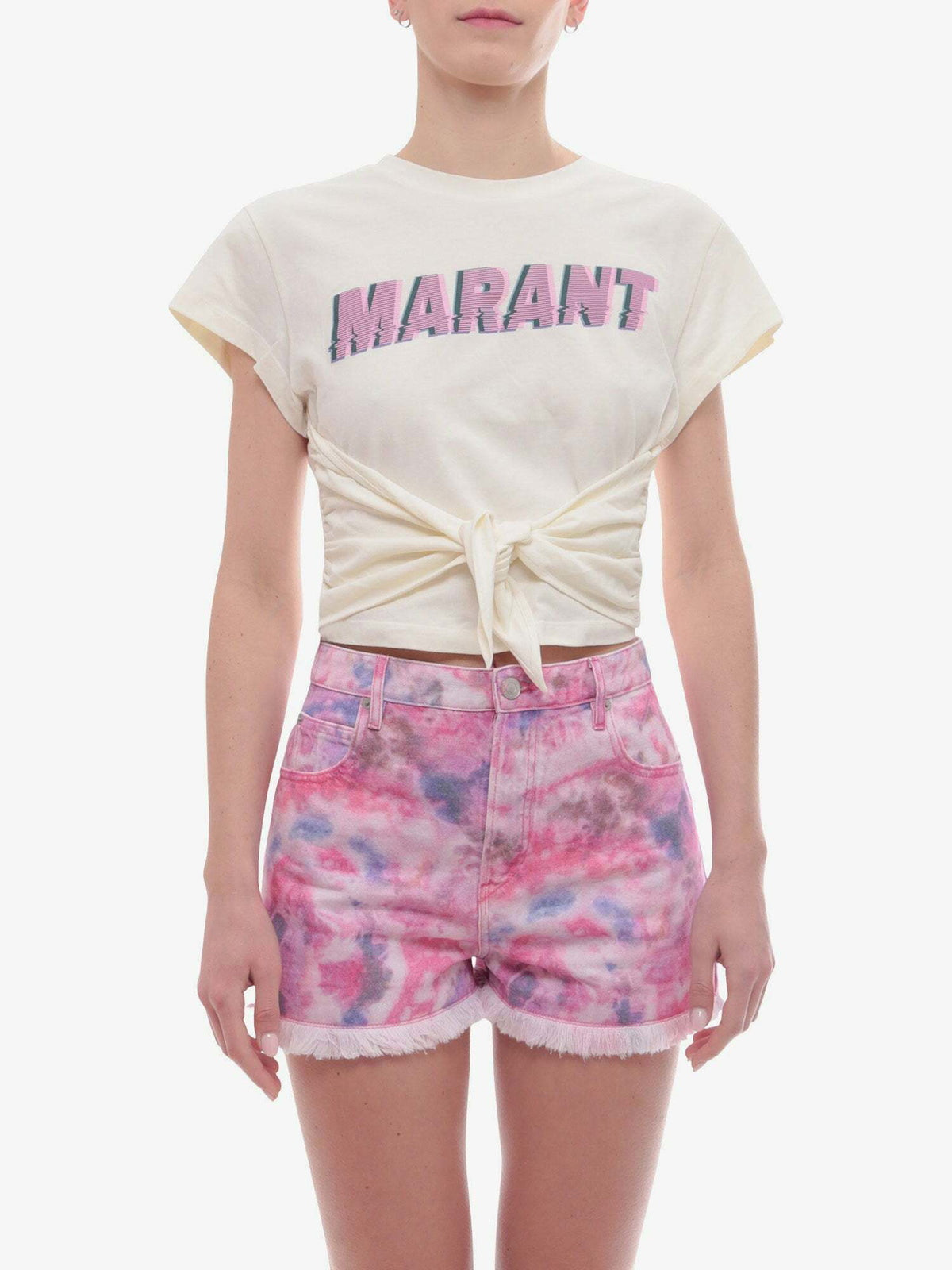 ISABEL MARANT SS T-SHIRT W/KNOT - BEYMEN