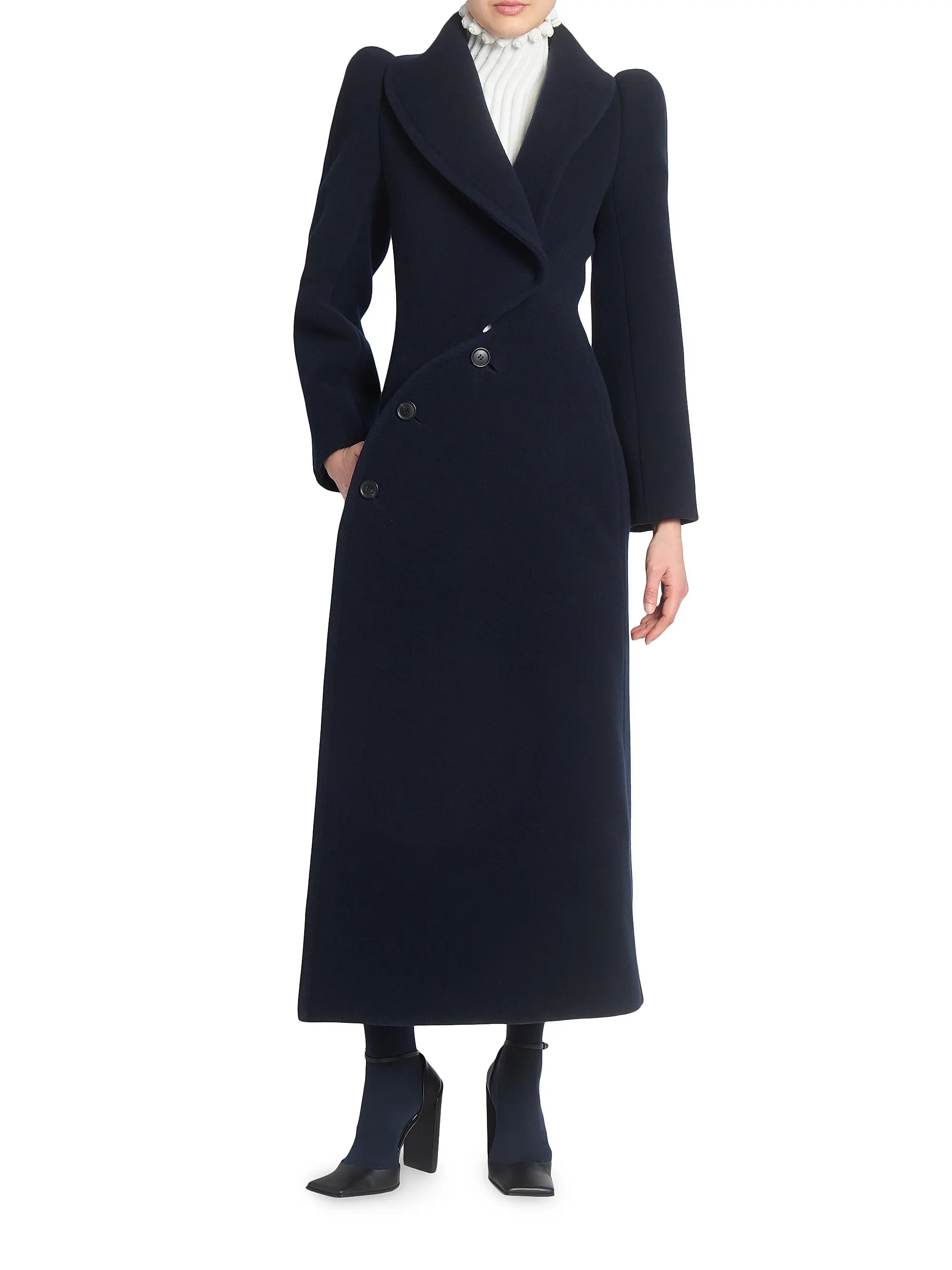 ALAÏA CURVED COAT - BEYMEN