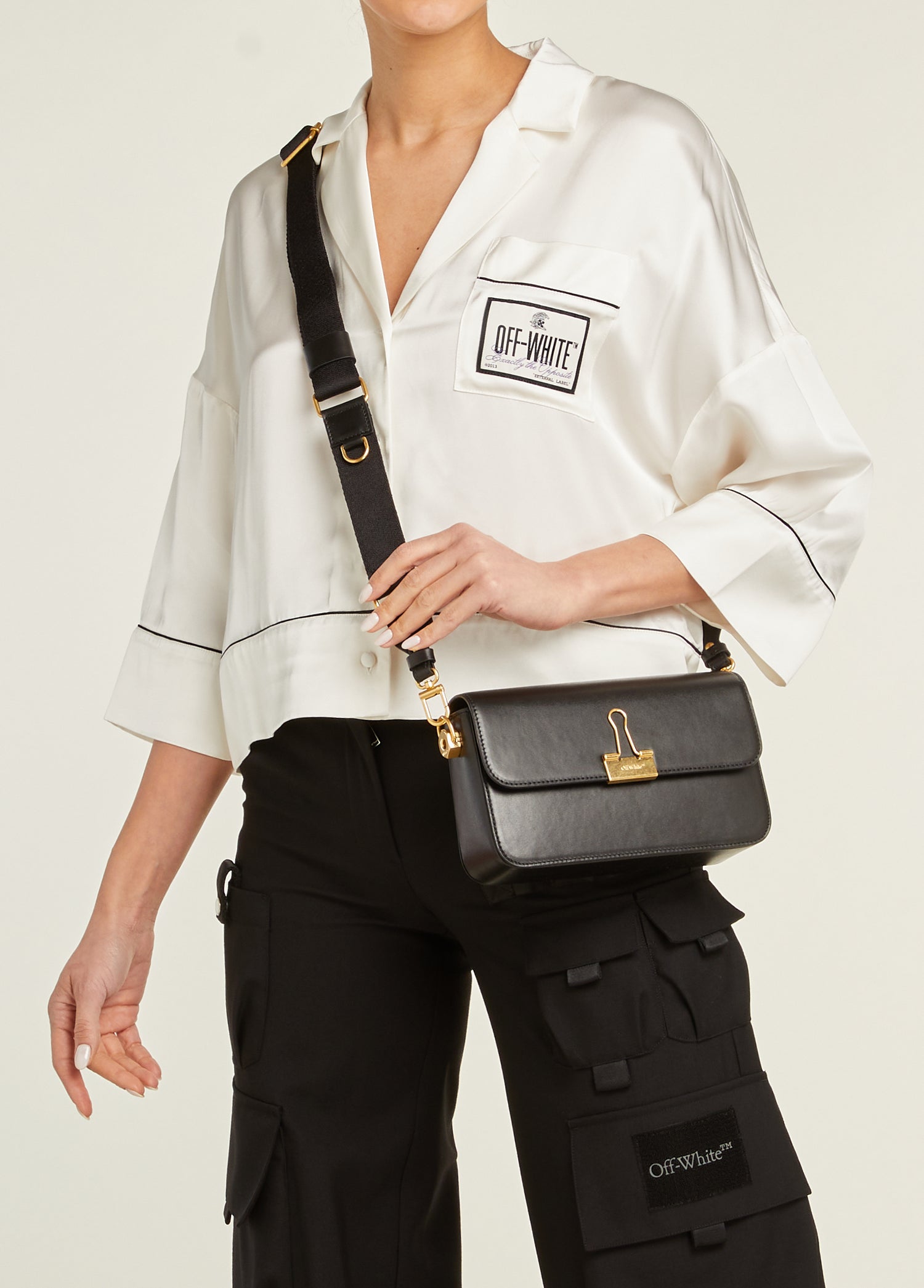 OFF-WHITE MEDIUM SHOULDER BAG - BEYMEN