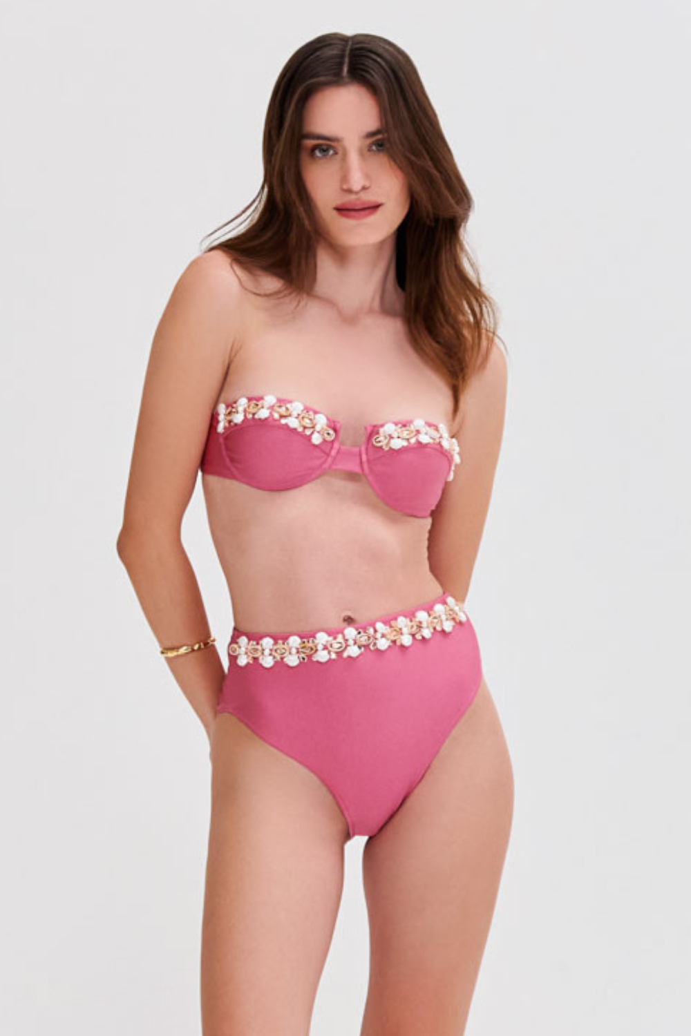 PATBO LYCRA EMBROIDERED BIKINI BOTTOM - BEYMEN