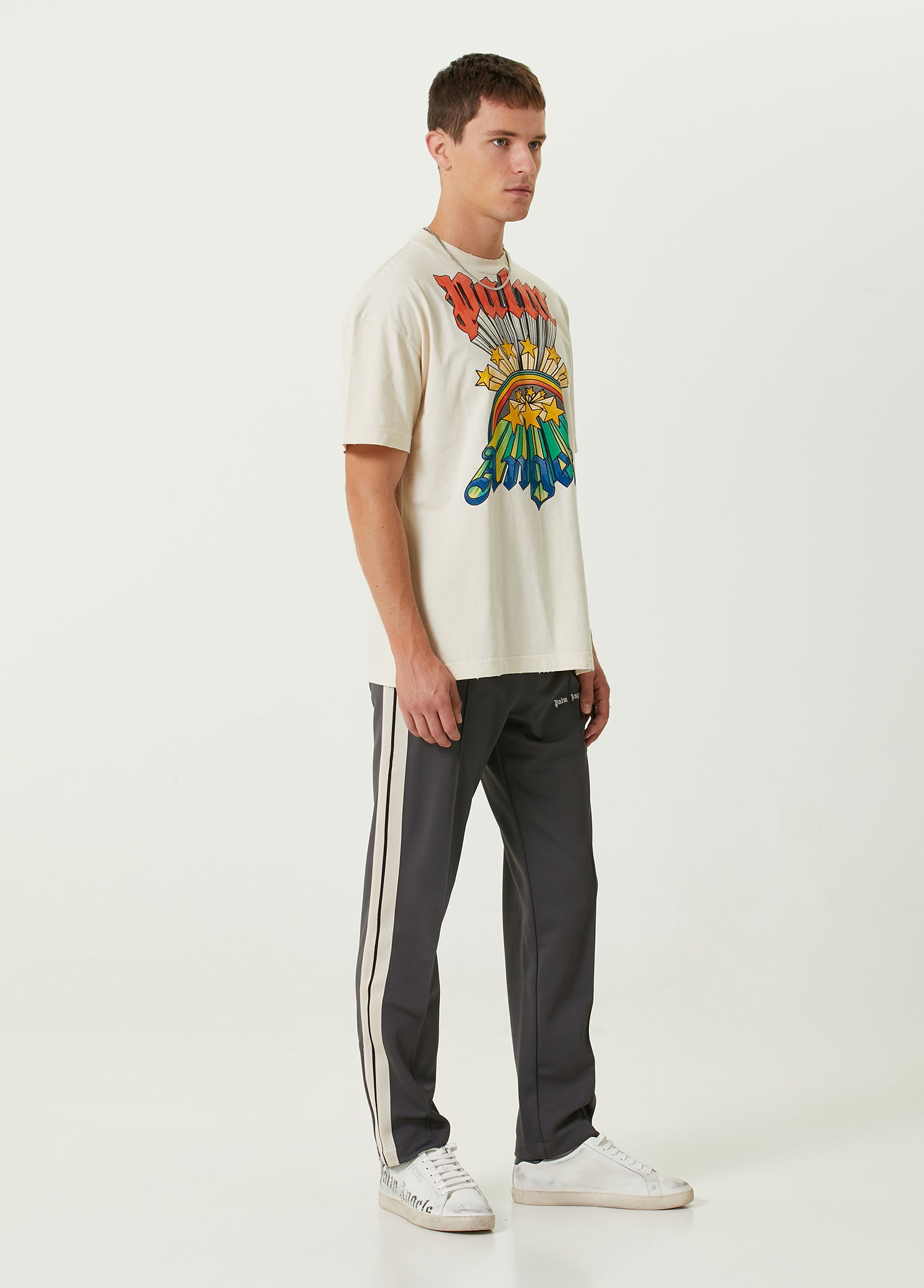 PALM ANGELS RAINBOW T-SHIRT - BEYMEN