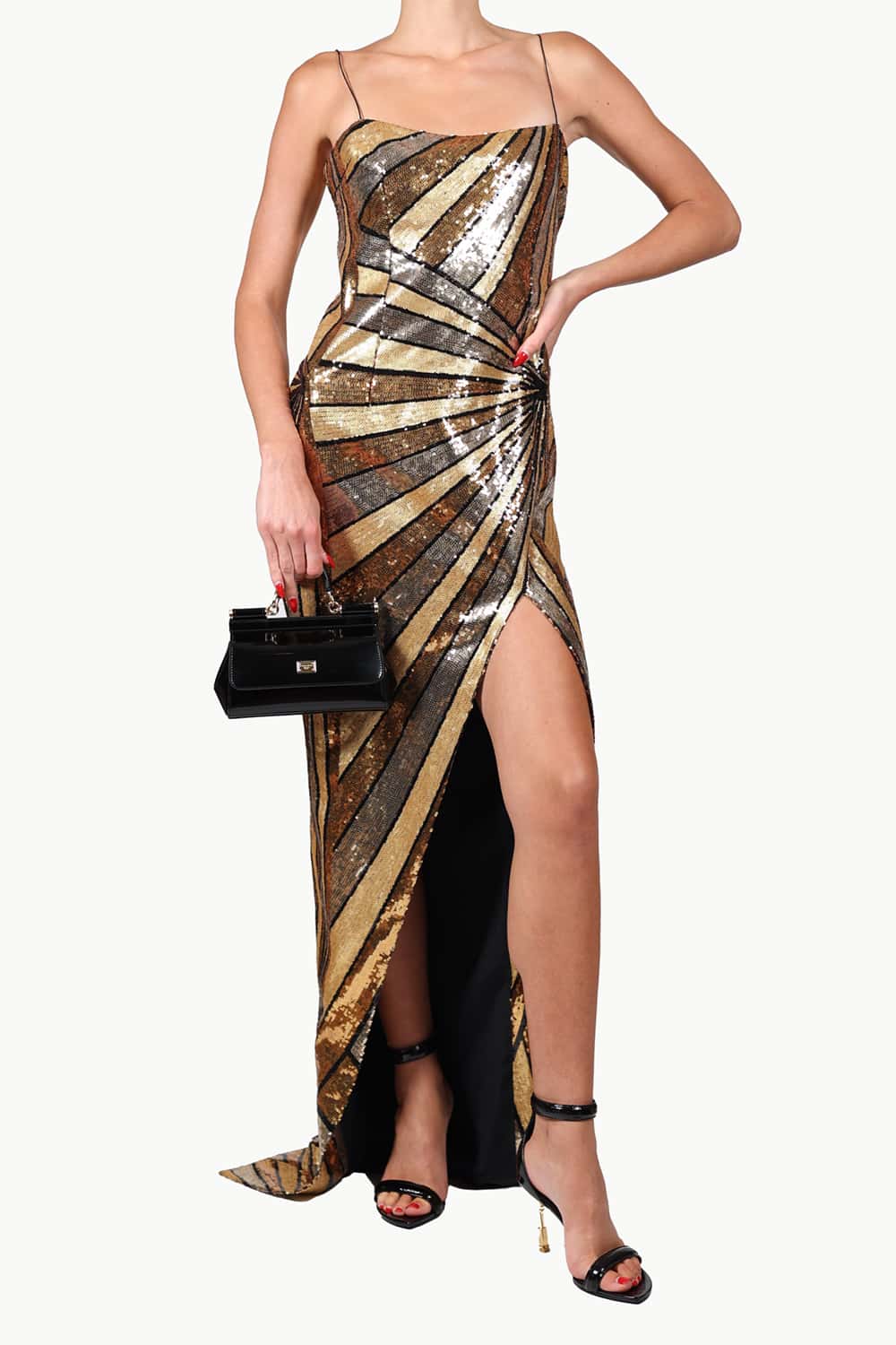 BALMAIN LONG SPAGHETTI STRAP - BEYMEN