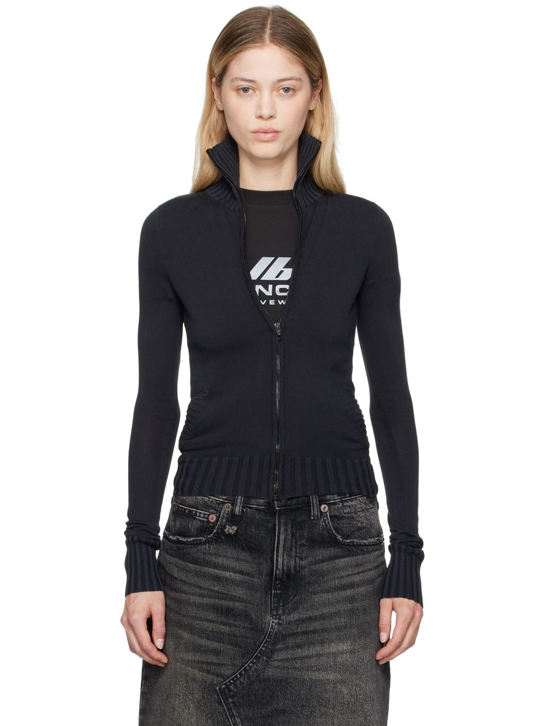BALENCIAGA KNOTTED ZIP-UP - BEYMEN