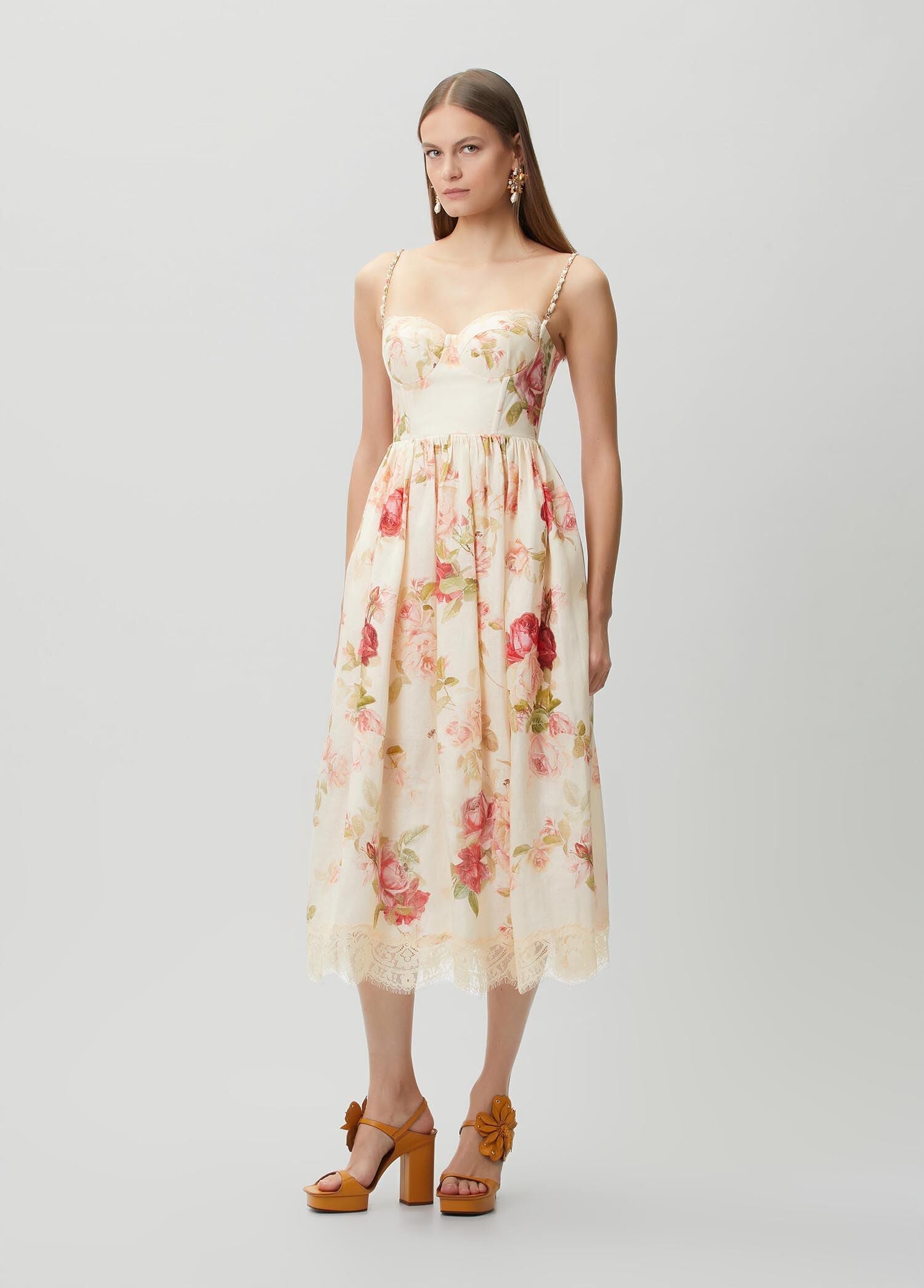 ZIMMERMAN ROSELIGHT PICNIC MAXI DRESS - BEYMEN