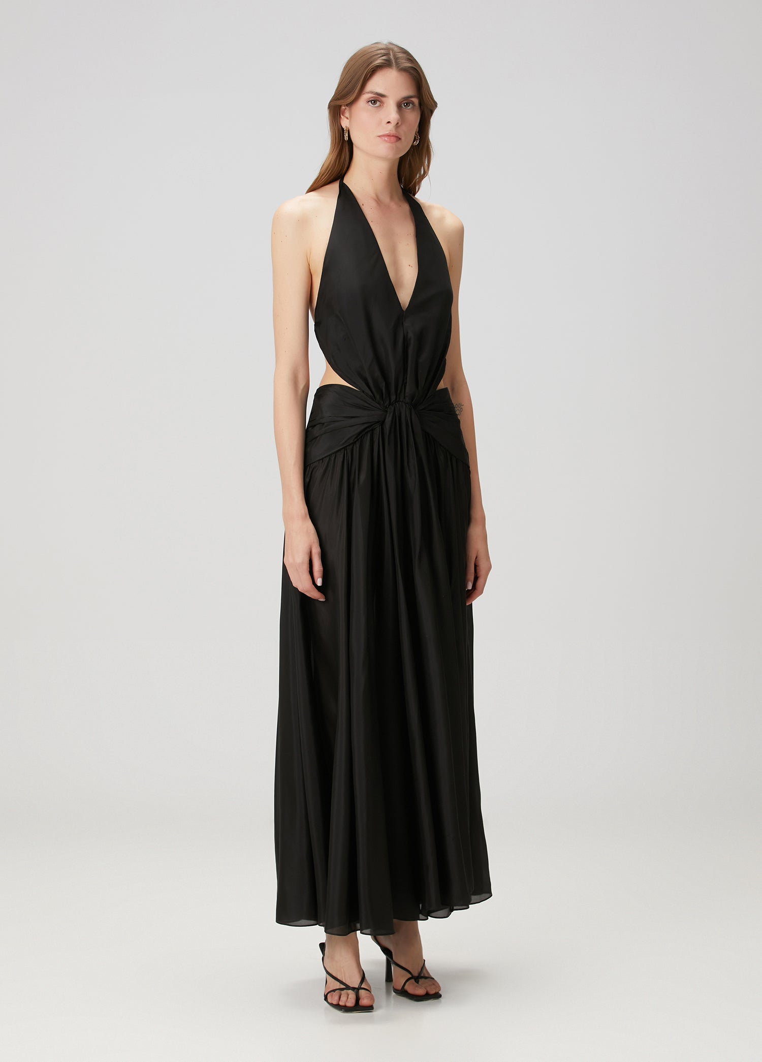 ZIMMERMAN RHIANNON PLUNGE HALTER MAXI - BEYMEN