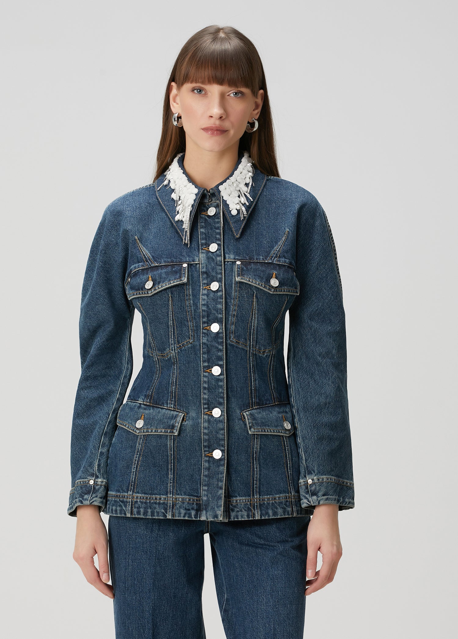 GIVENCHY O SHAPED SLEEVES JACKET - BEYMEN