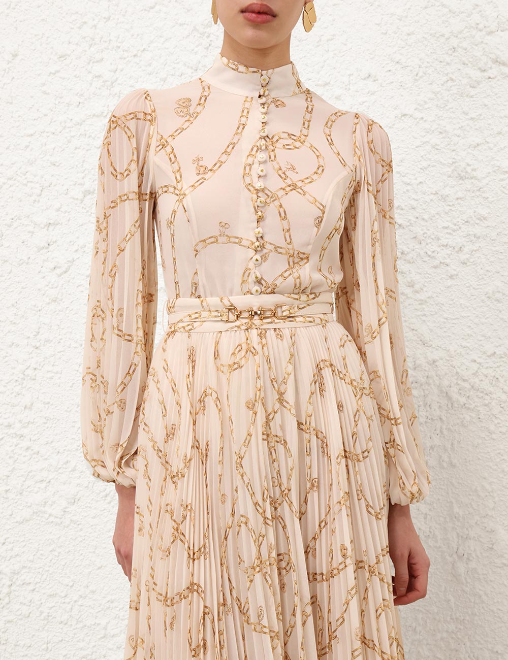 ZIMMERMAN SUNRAY PLEATED BLOUSE - BEYMEN