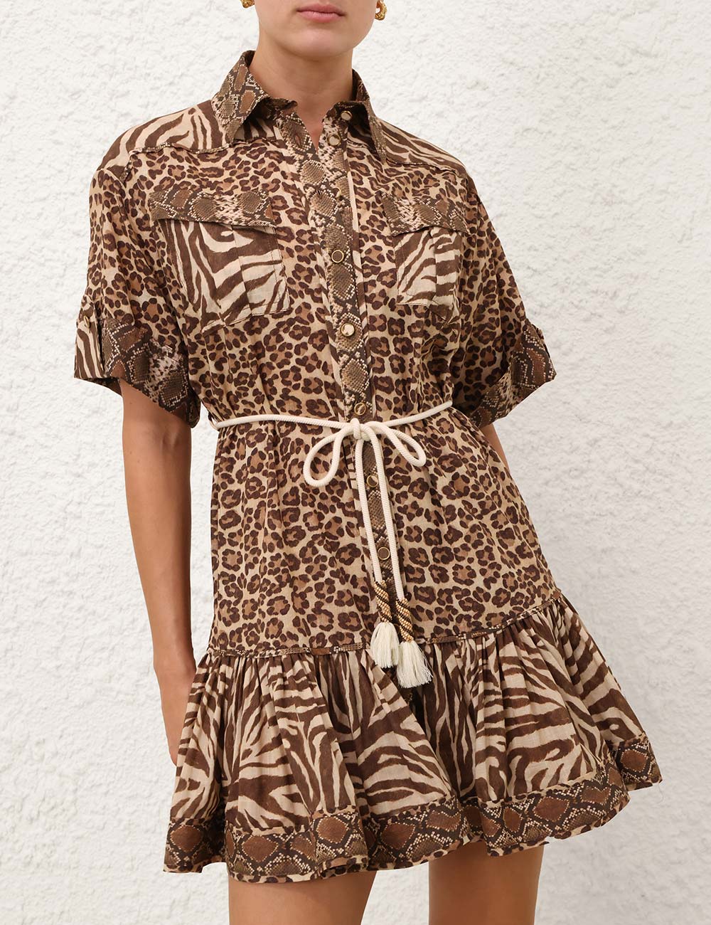 ZIMMERMAN MINI DRESS - BEYMEN