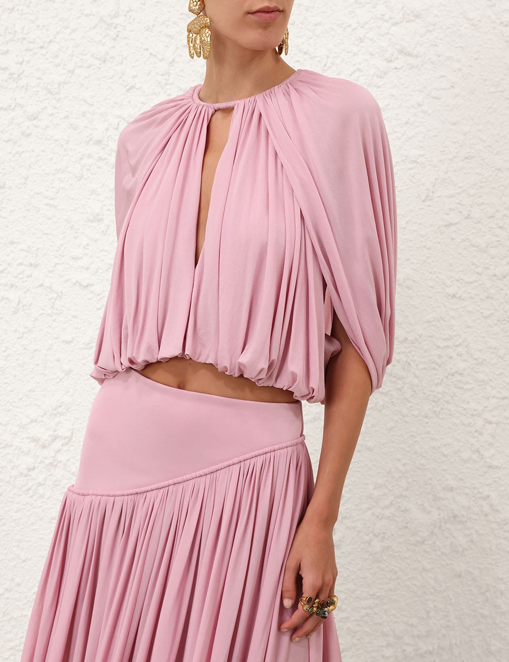 ZIMMERMAN ALCHEMY CAPED BLOUSE - BEYMEN