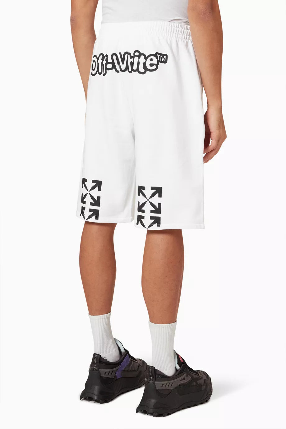 OFF-WHITE FF BLUR SKATE SWEATSHORTS