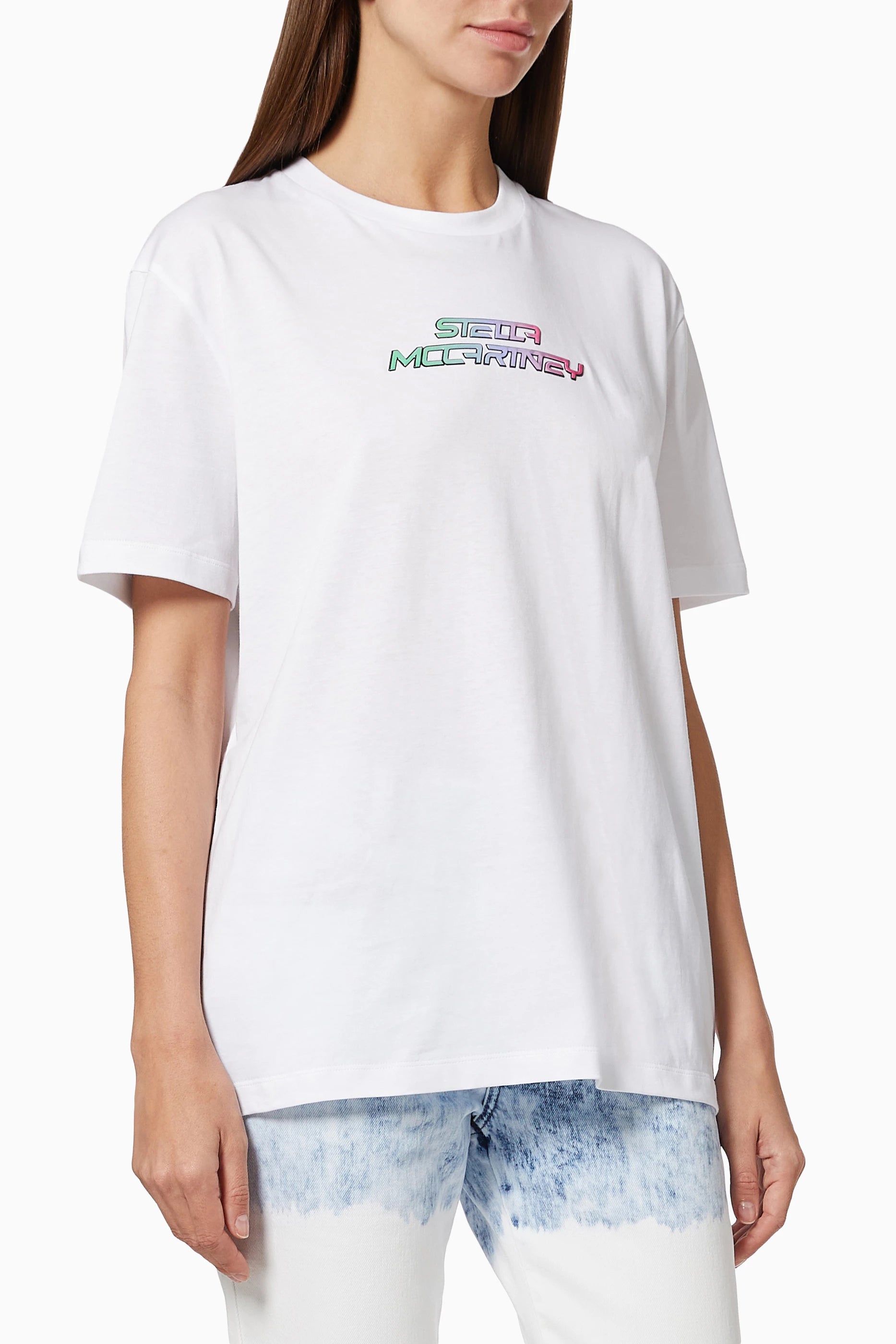 STELLA MCCARTNEY HIGH FREQUENCY GEL LOGO TSHIRT - BEYMEN