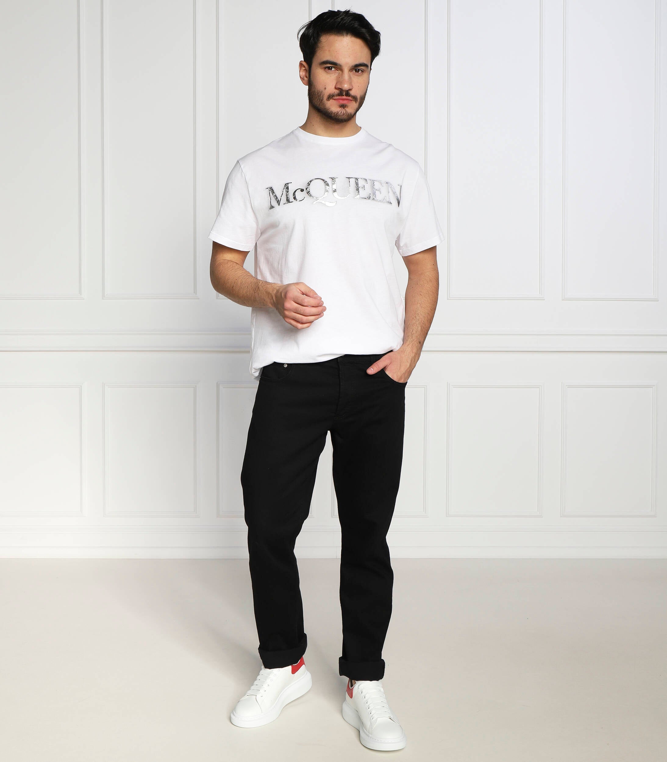ALEXANDER MCQUEEN LOGO T-SHIRT - BEYMEN