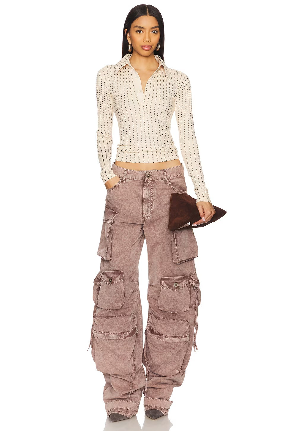 THE ATTICO WIDE LEG CARGO PANT - BEYMEN