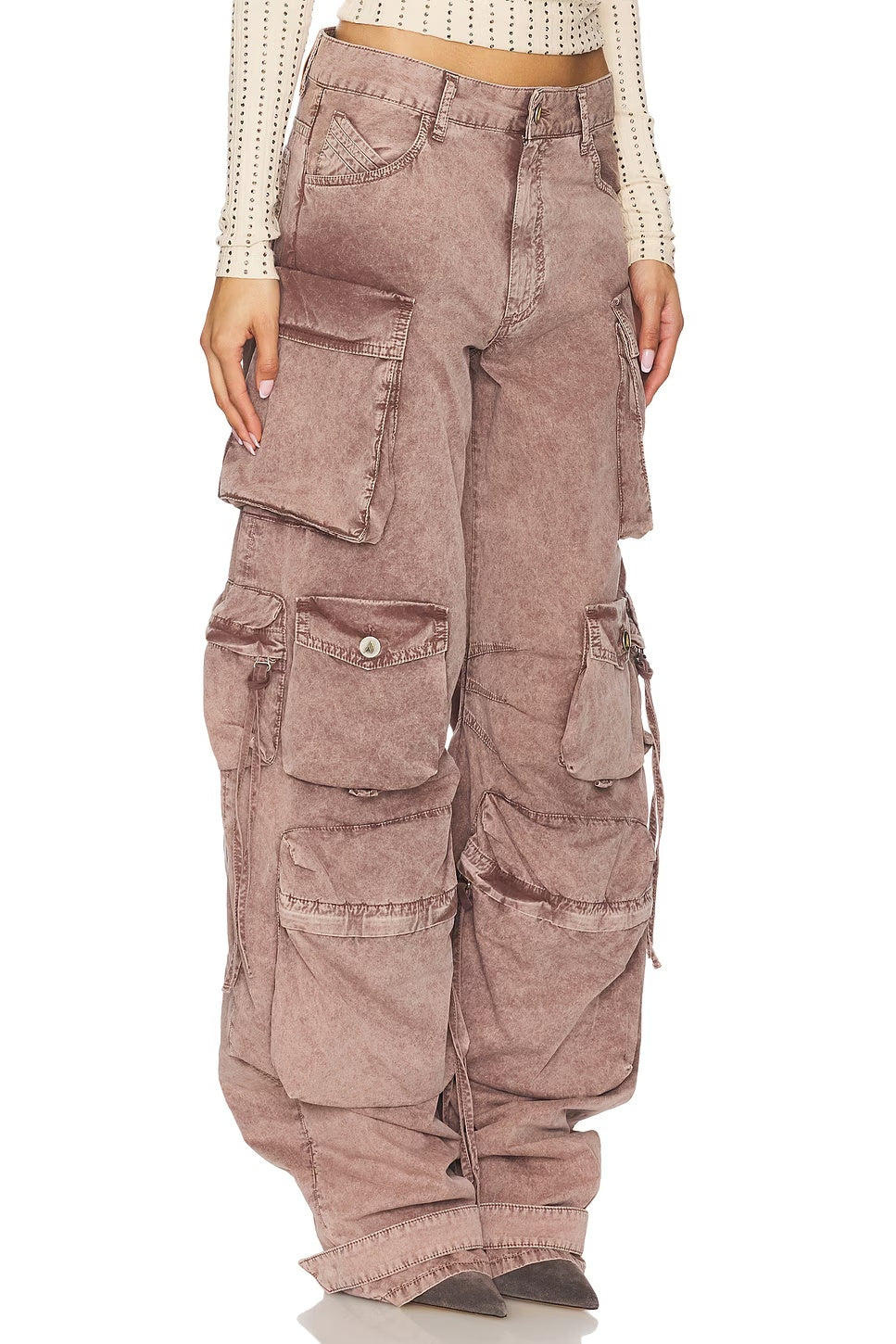 THE ATTICO WIDE LEG CARGO PANT - BEYMEN