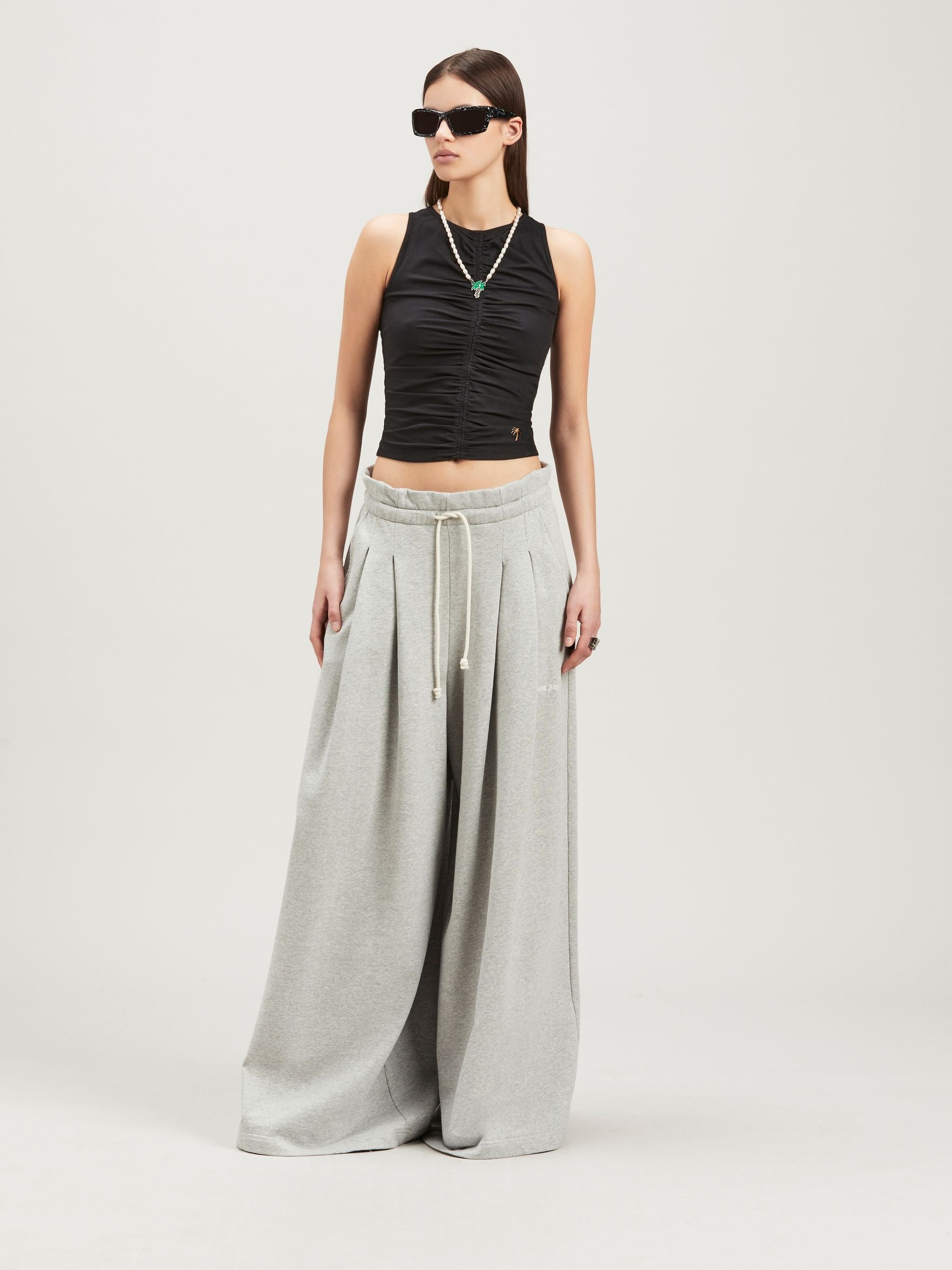 PALM ANGELS ROUCHED TOP - BEYMEN