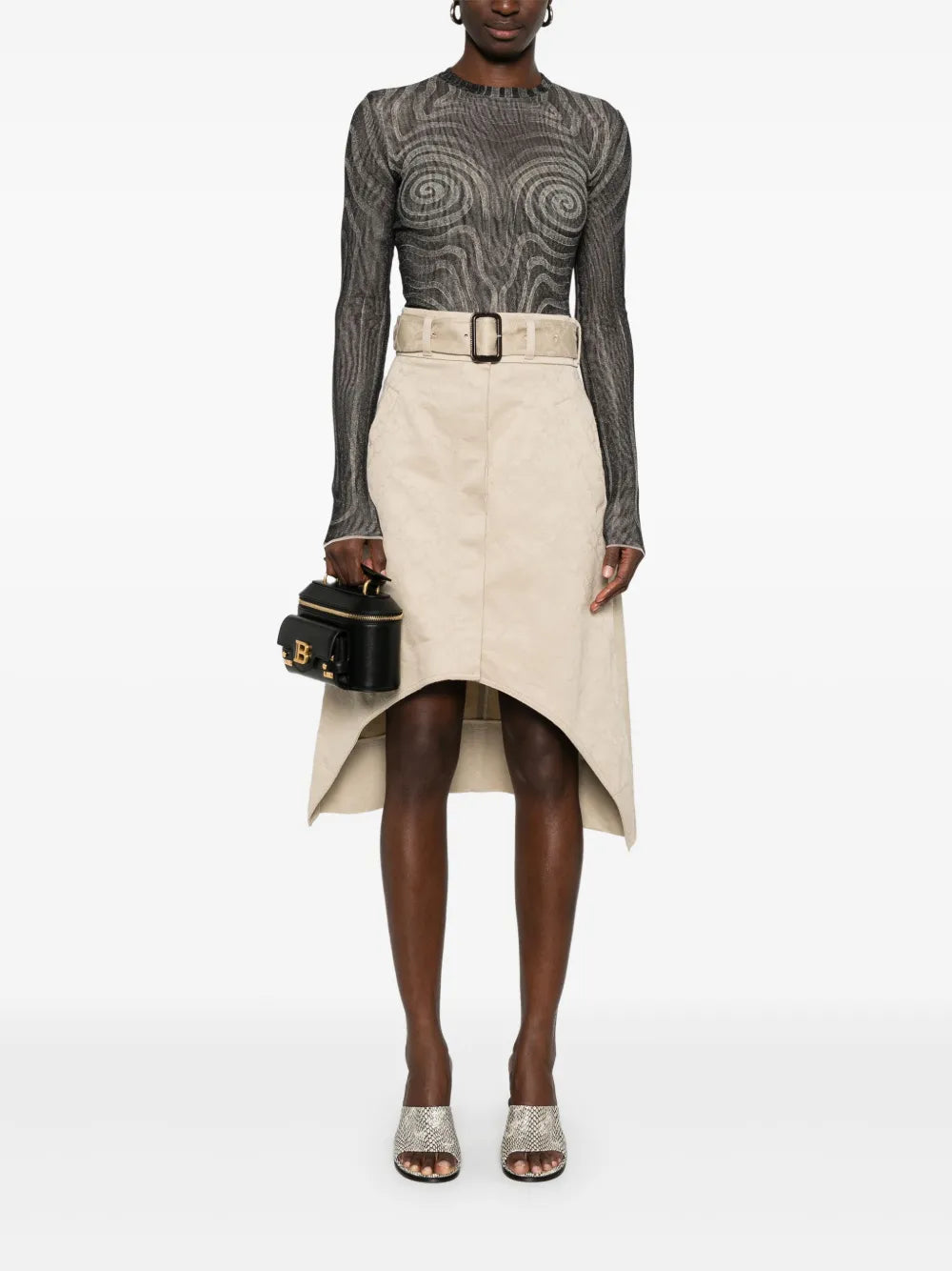 GIVENCHY MIDI TRENCH SKIRT - BEYMEN