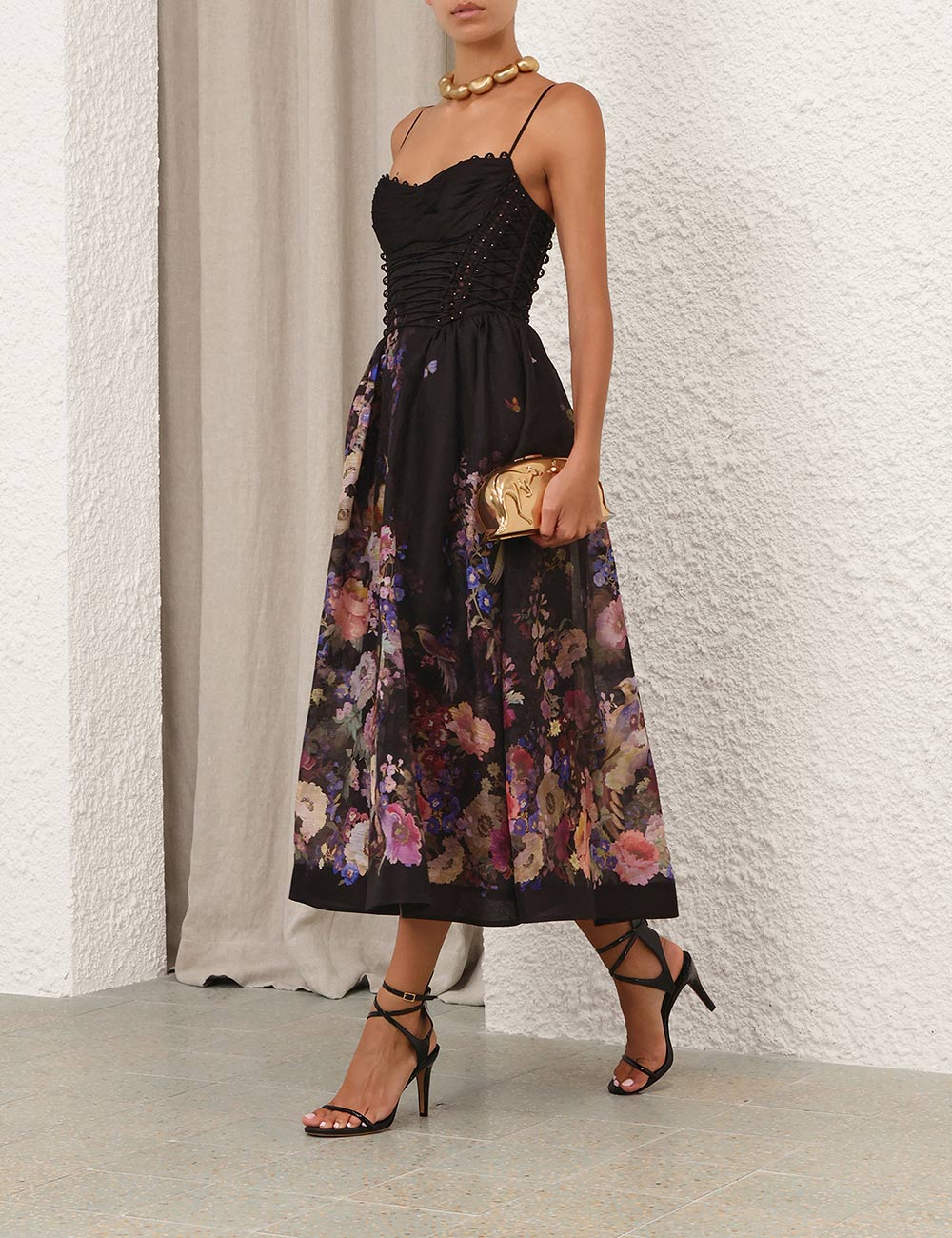 ZIMMERMAN LUNA BEADED PICNIC DRESS - BEYMEN