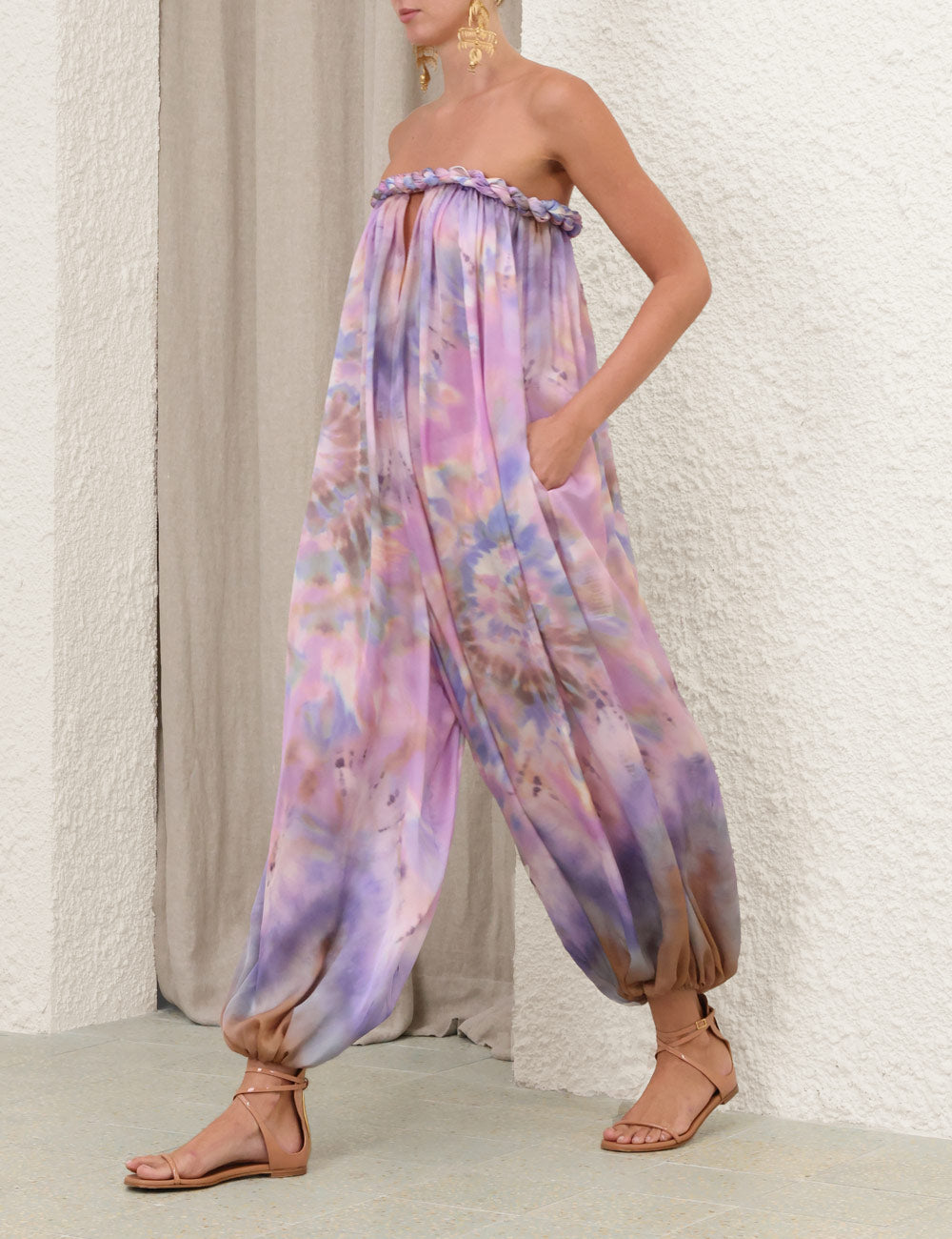 ZIMMERMAN LUNA TWIST HAREM JUMPSUIT - BEYMEN