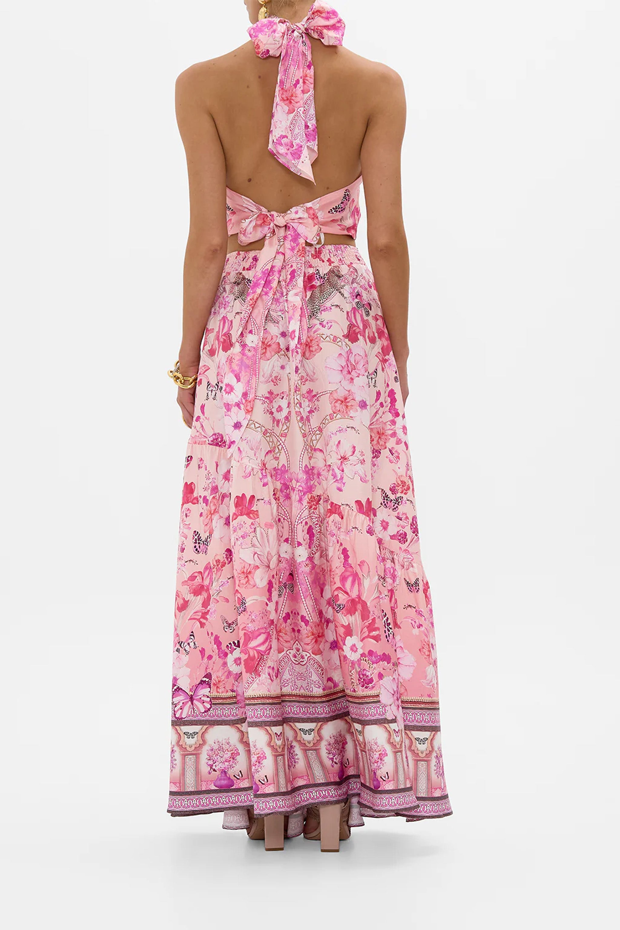 CAMILLA HALTER TIE BACK TOP - BEYMEN