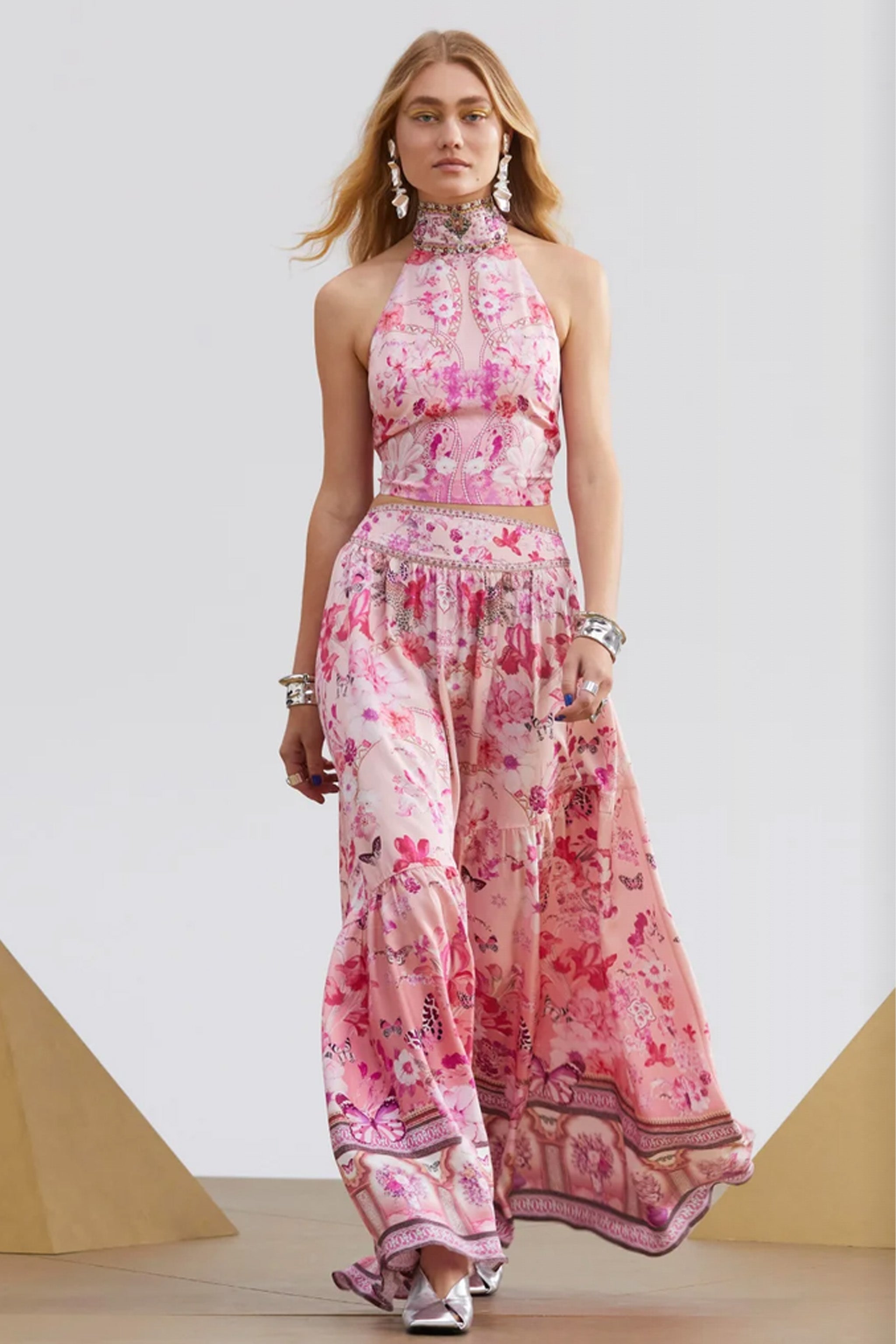 CAMILLA HALTER TIE BACK TOP - BEYMEN