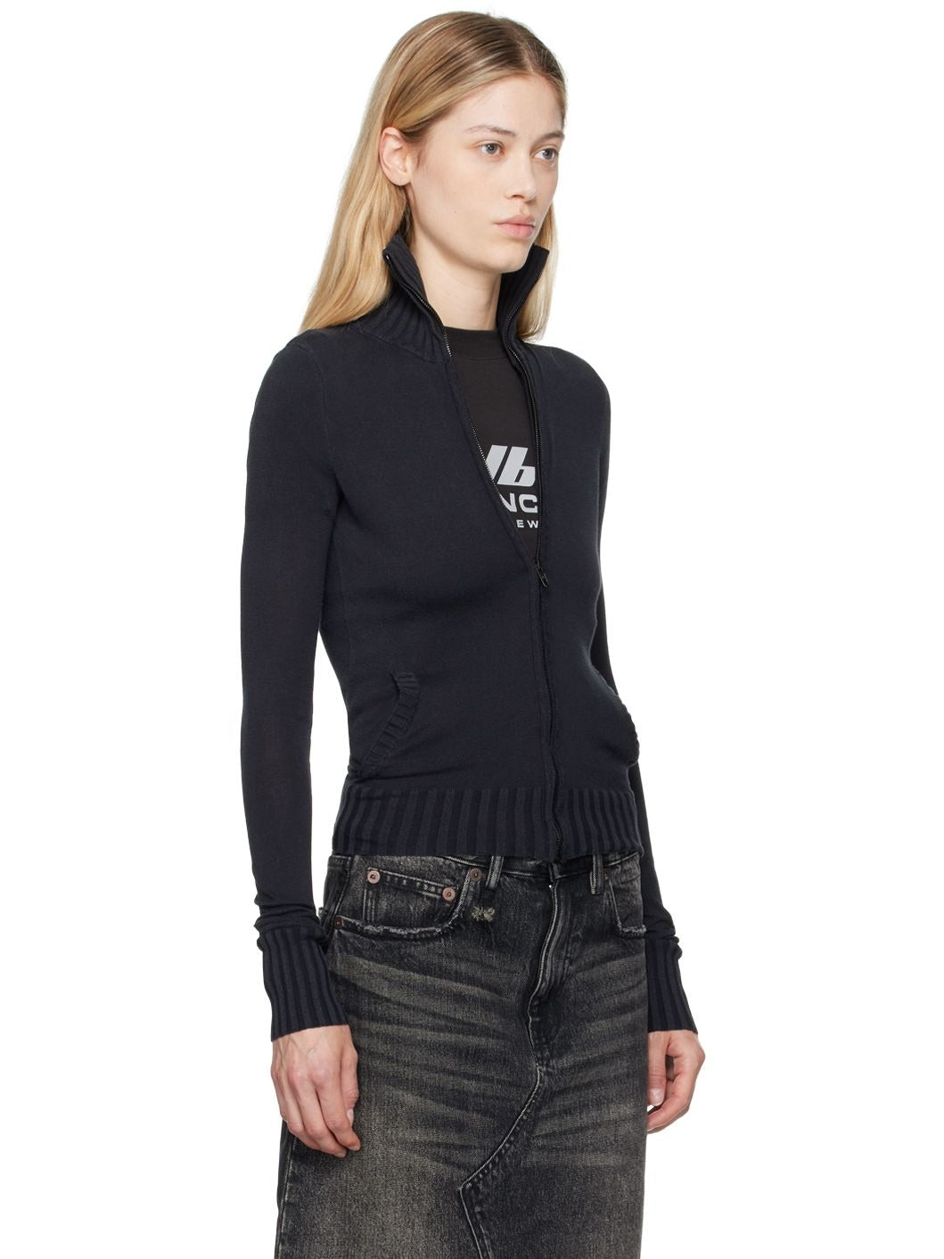 BALENCIAGA KNOTTED ZIP-UP - BEYMEN