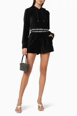 ALEXANDER WANG CROPPED HOODIE - BEYMEN