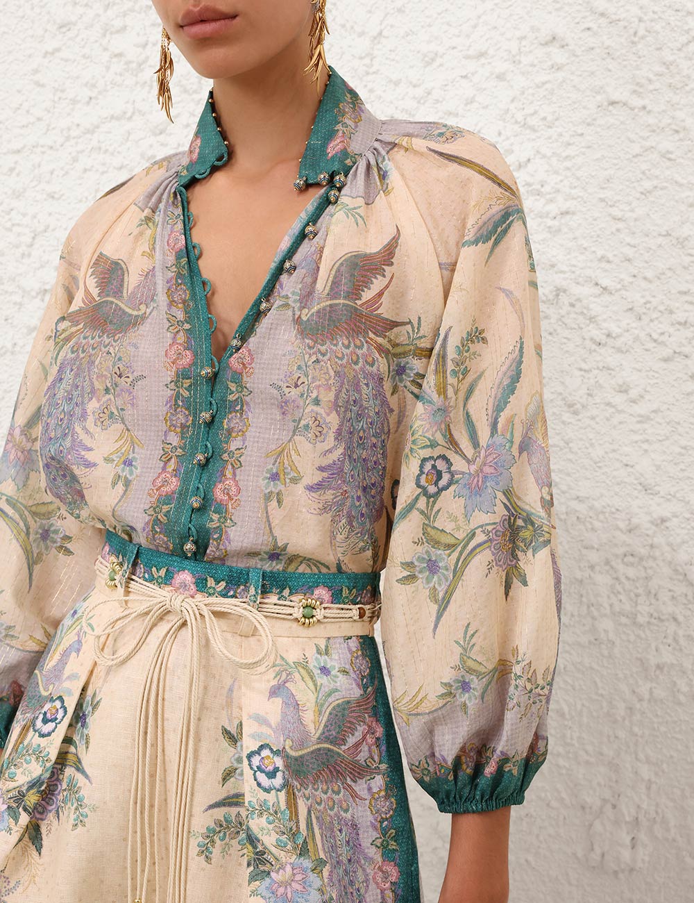ZIMMERMAN INDRA BILLOW BLOUSE - BEYMEN