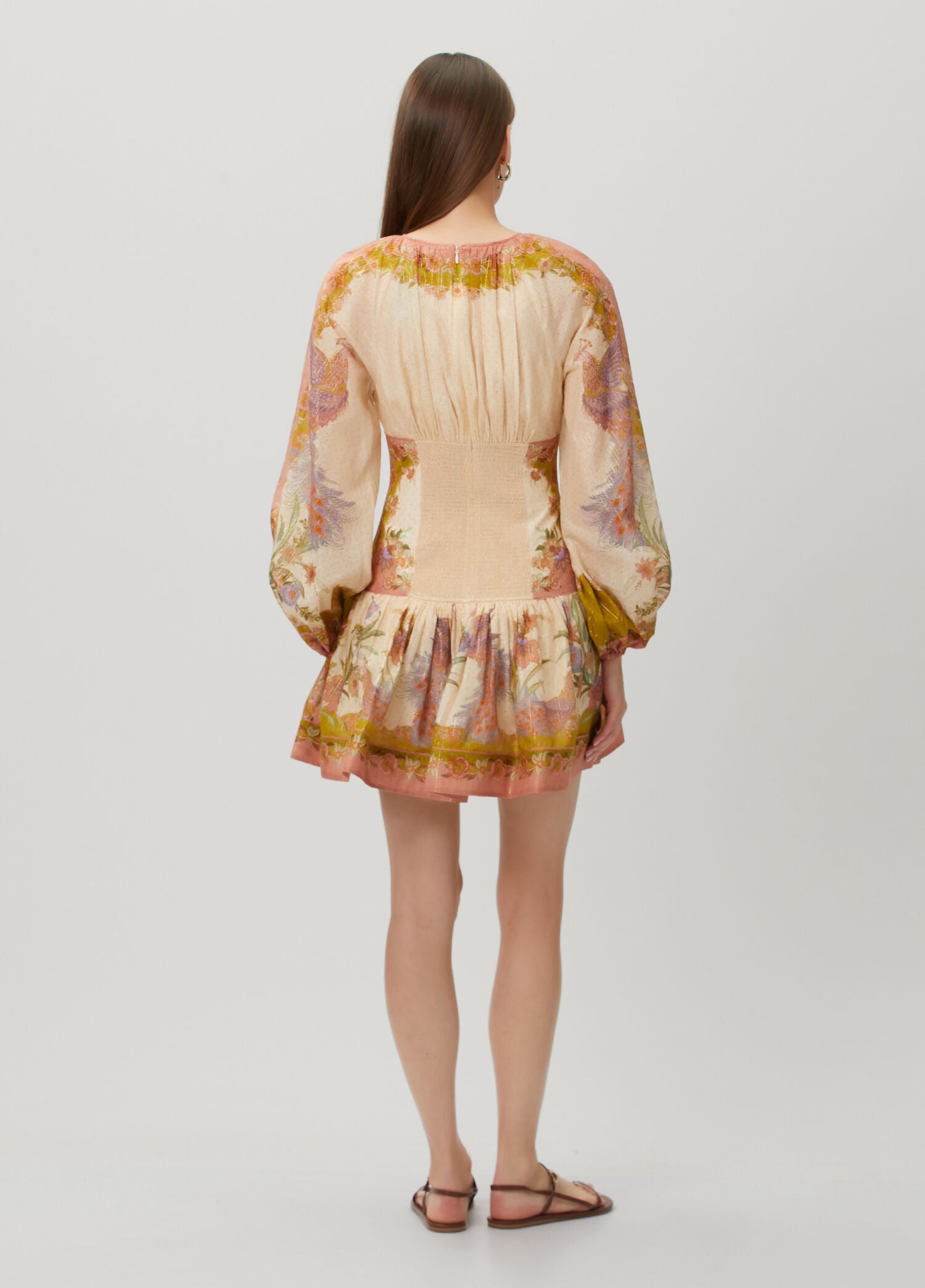 ZIMMERMAN INDRA MINI DRESS - BEYMEN