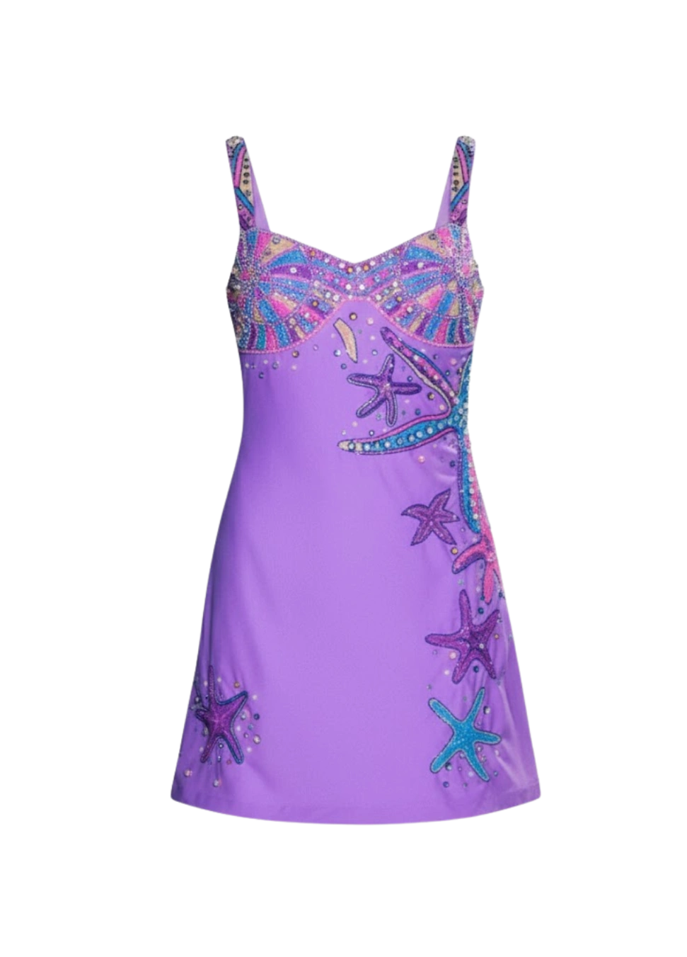OCEANUS CRESCENT SHELL MINI DRESS - BEYMEN