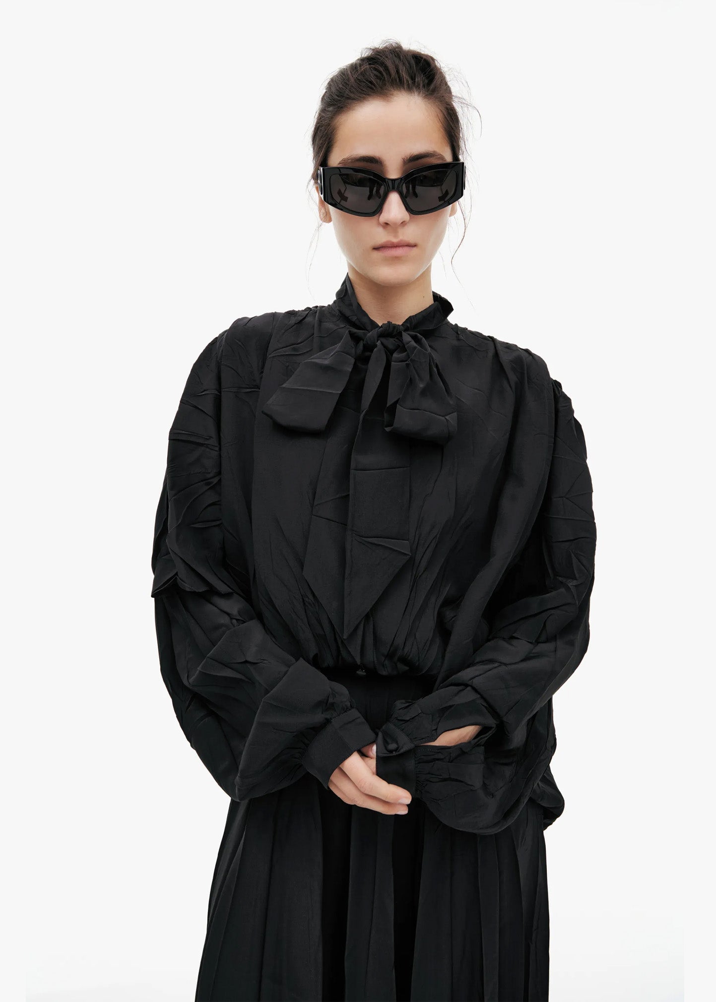 BALENCIAGA DOUBLE SLEEVE DRESS - BEYMEN