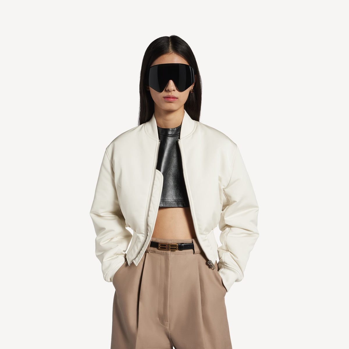 BALENCIAGA CROPPED BOMBER - BEYMEN