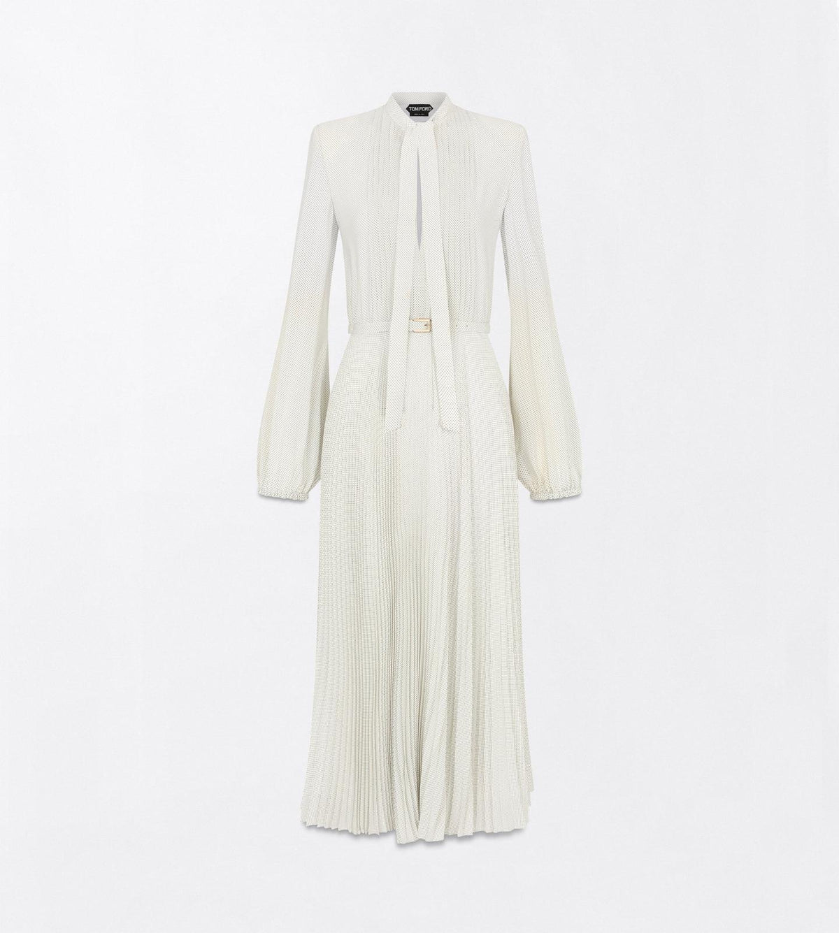 TOM FORD SUNRAY PLISSE LAVALLIERE DRESS - BEYMEN