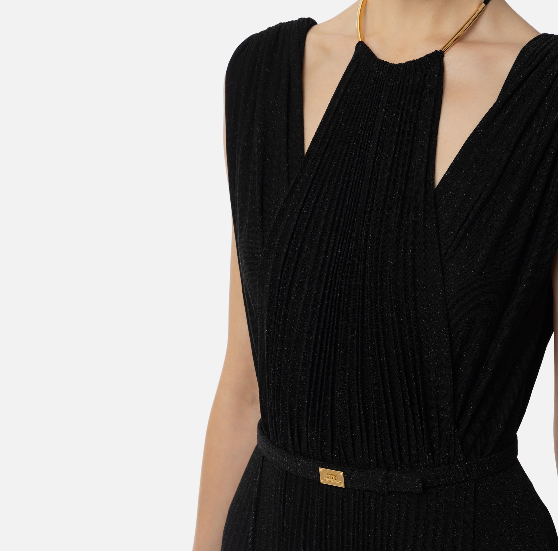 ELISABETTA FRANCHI ABITO DONNA CON CINTURA - BEYMEN