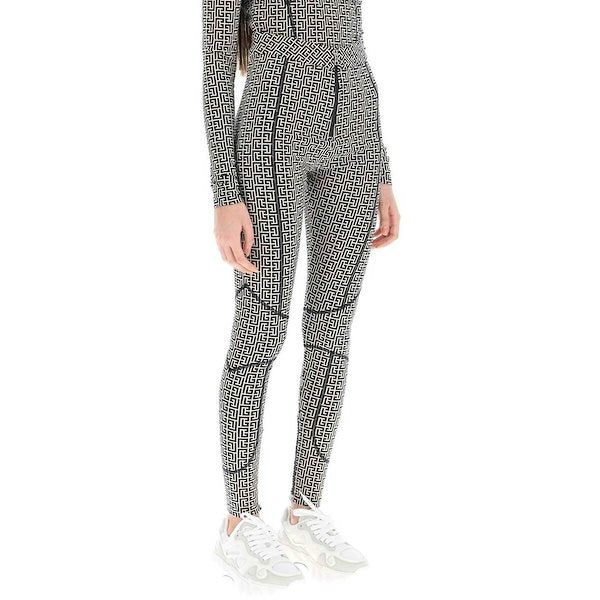 BALMAIN LEGGINGS WITH LOGO - BEYMEN