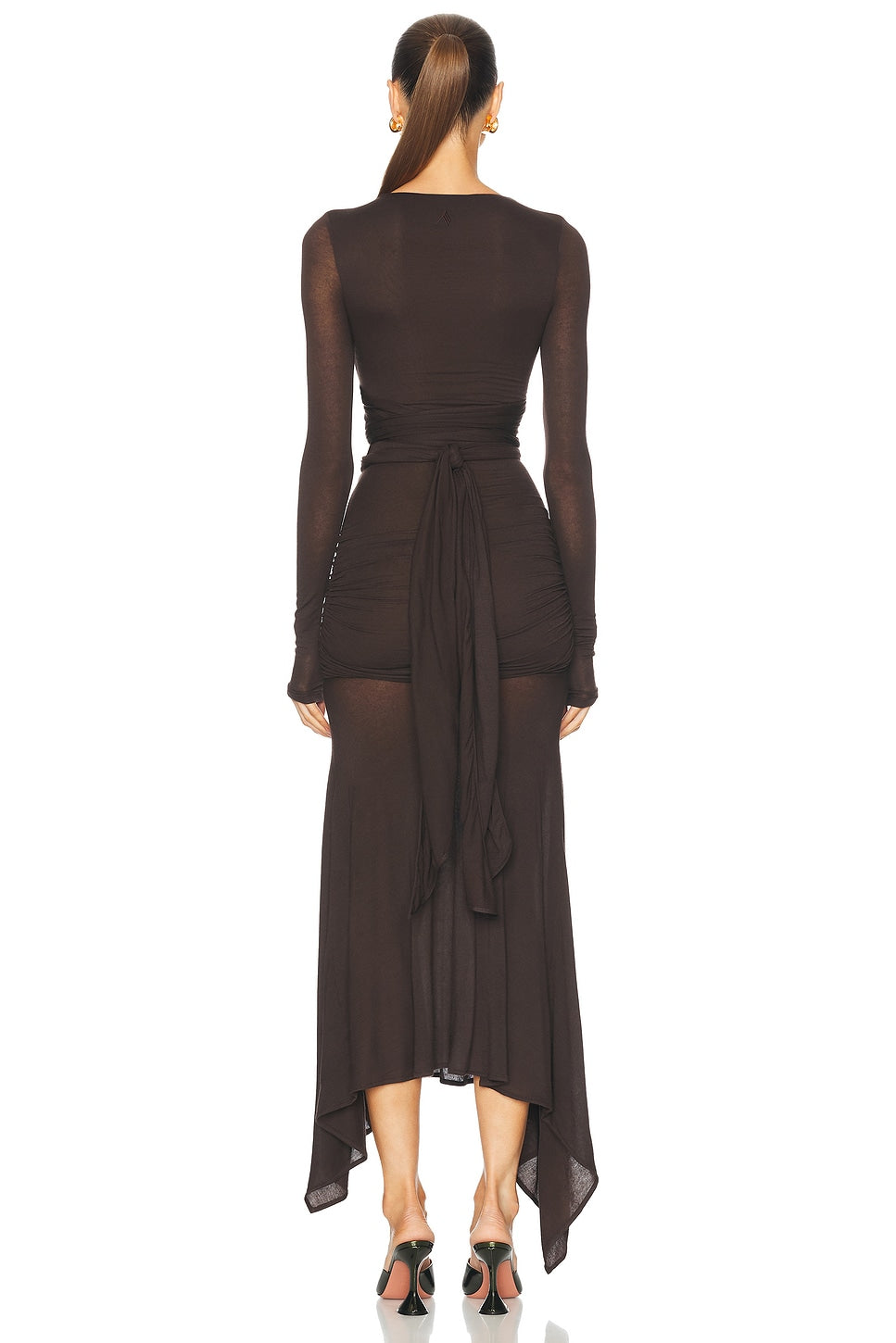 THE ATTICO LONG SLEEVE MIDI DRESS - BEYMEN