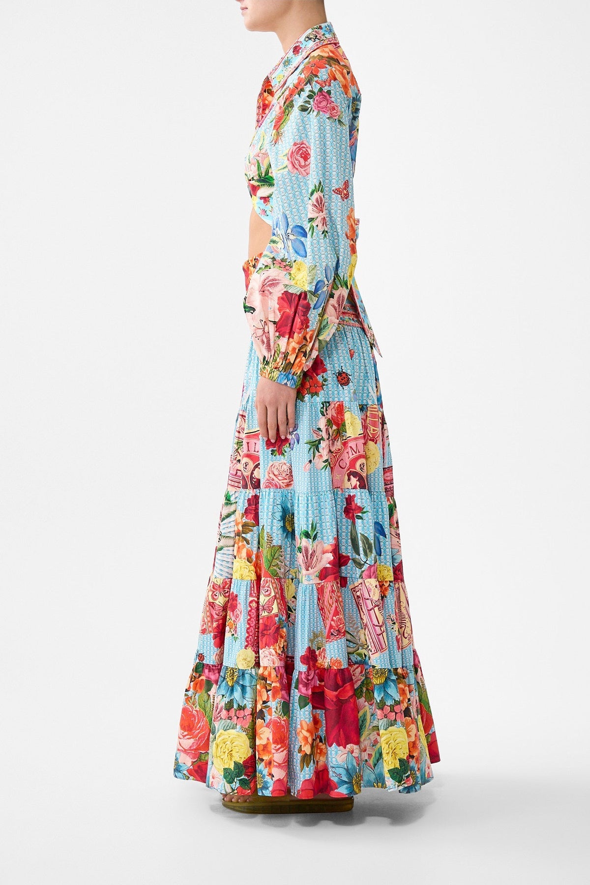 CAMILLA JERSEY SPLICED TIERED SKIRT - BEYMEN