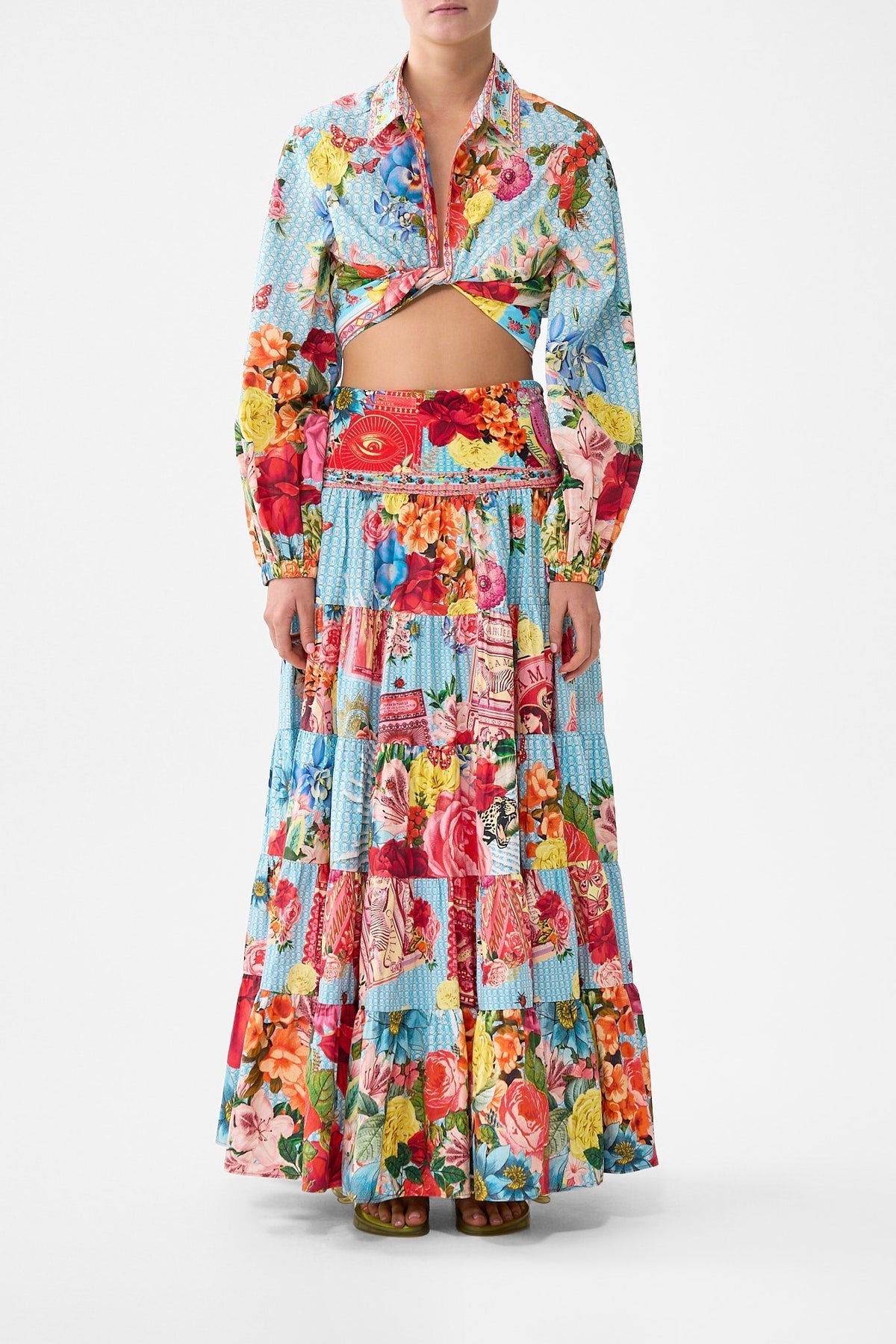 CAMILLA CROPPED WRAP SHIRT - BEYMEN