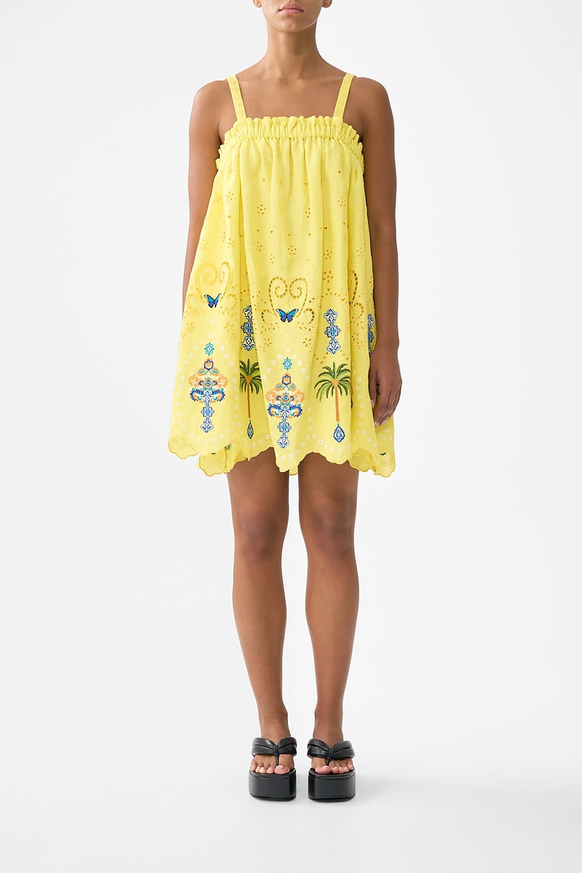 CAMILLA STRAP SHORT SUNDRESS - BEYMEN