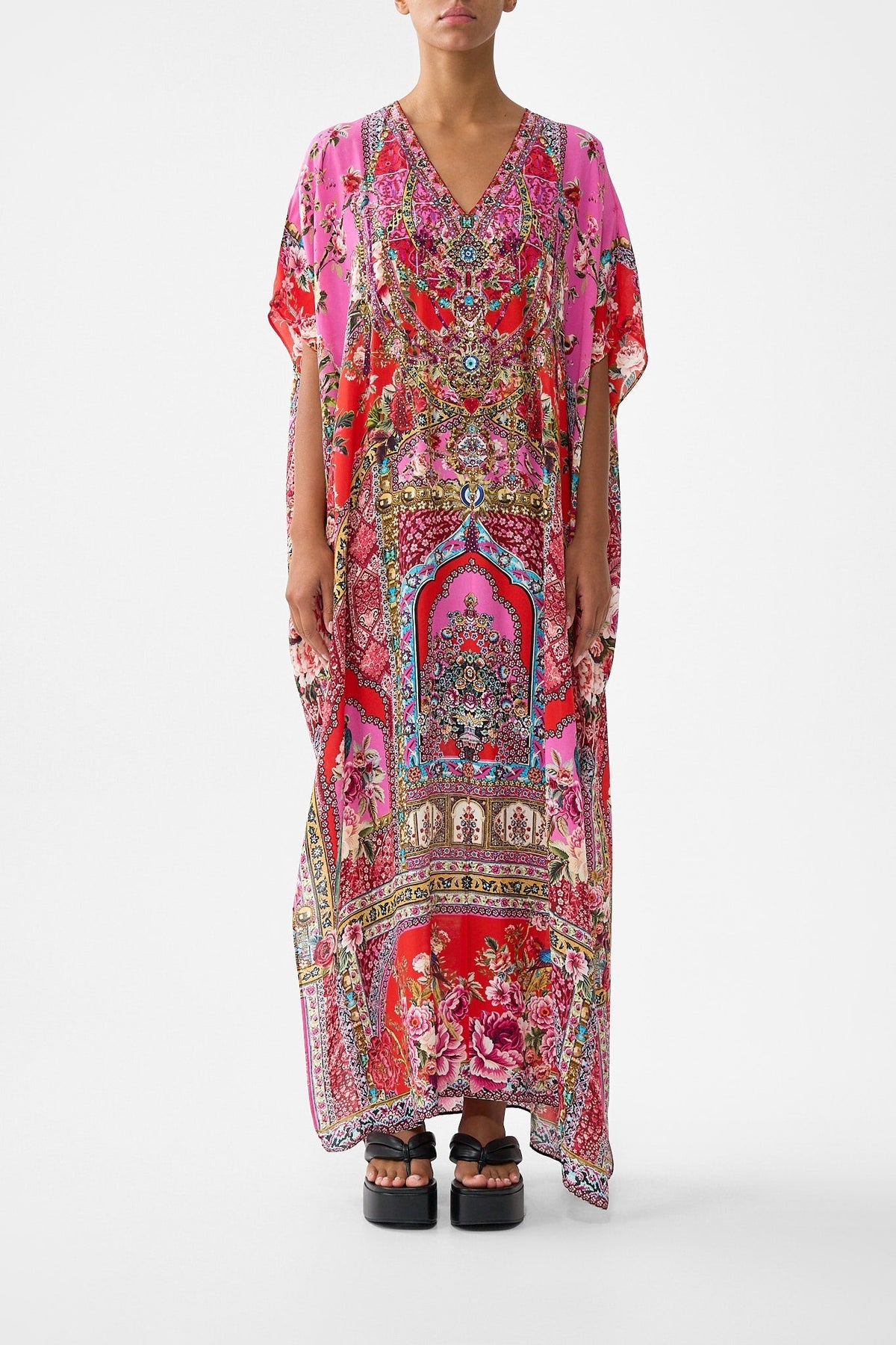 CAMILLA SLIM FIT KAFTAN WITH SPLIT - BEYMEN