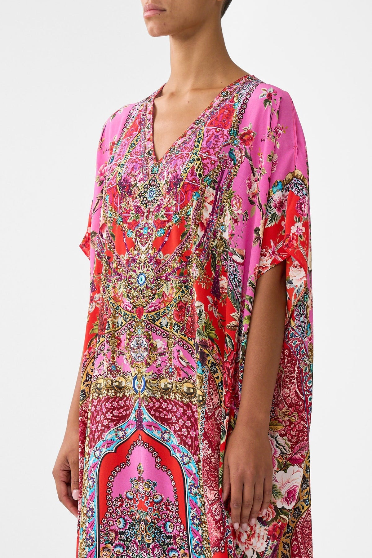 CAMILLA SLIM FIT KAFTAN WITH SPLIT - BEYMEN