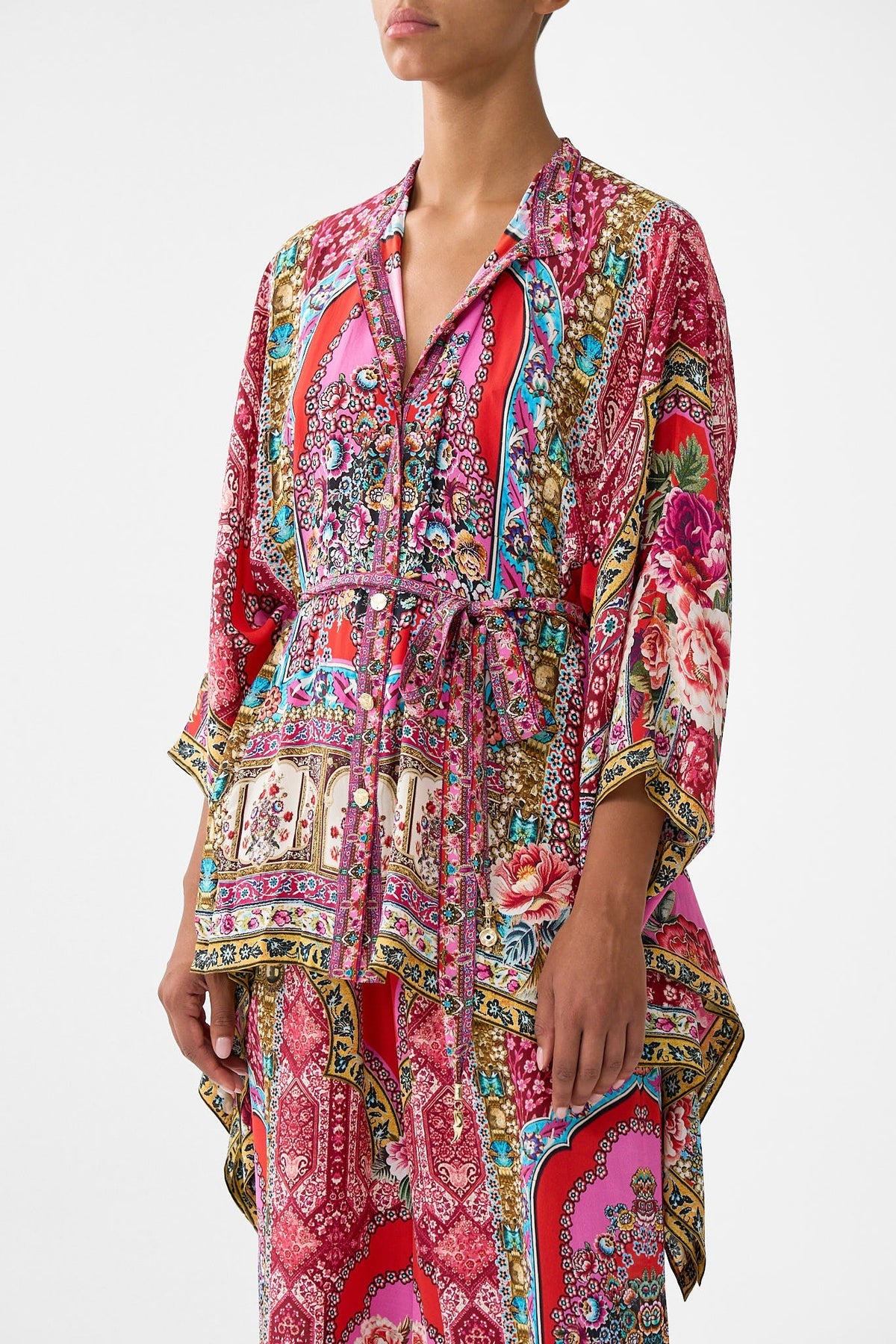 CAMILLA BUTTON THROUGH SCARF BLOUSE - BEYMEN