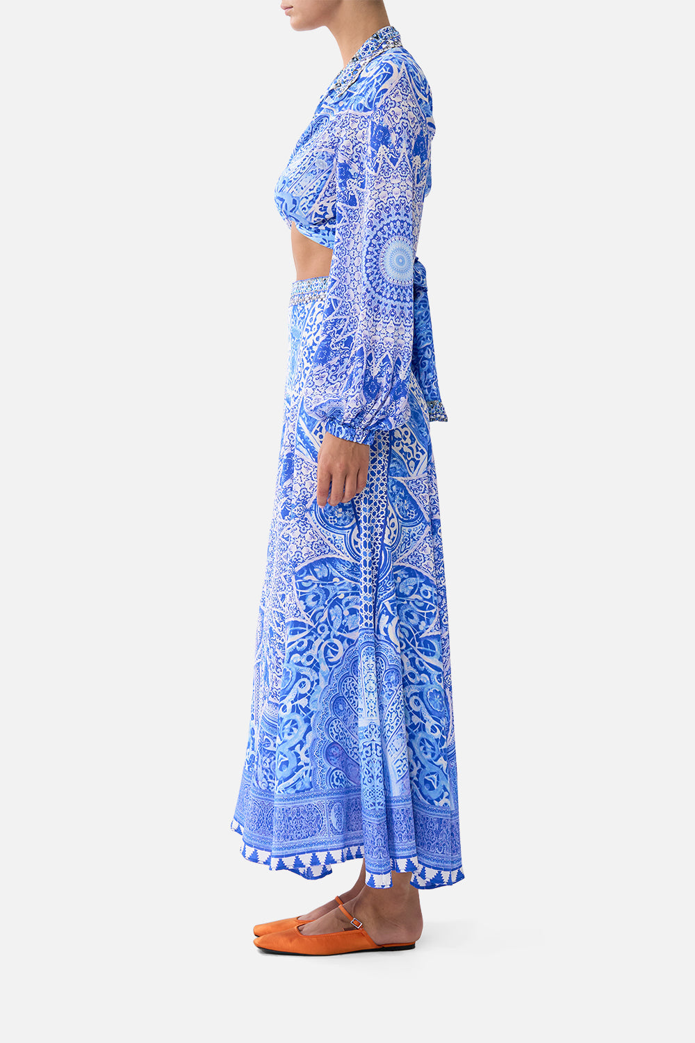 CAMILLA CROPPED WRAP SHIRT - BEYMEN