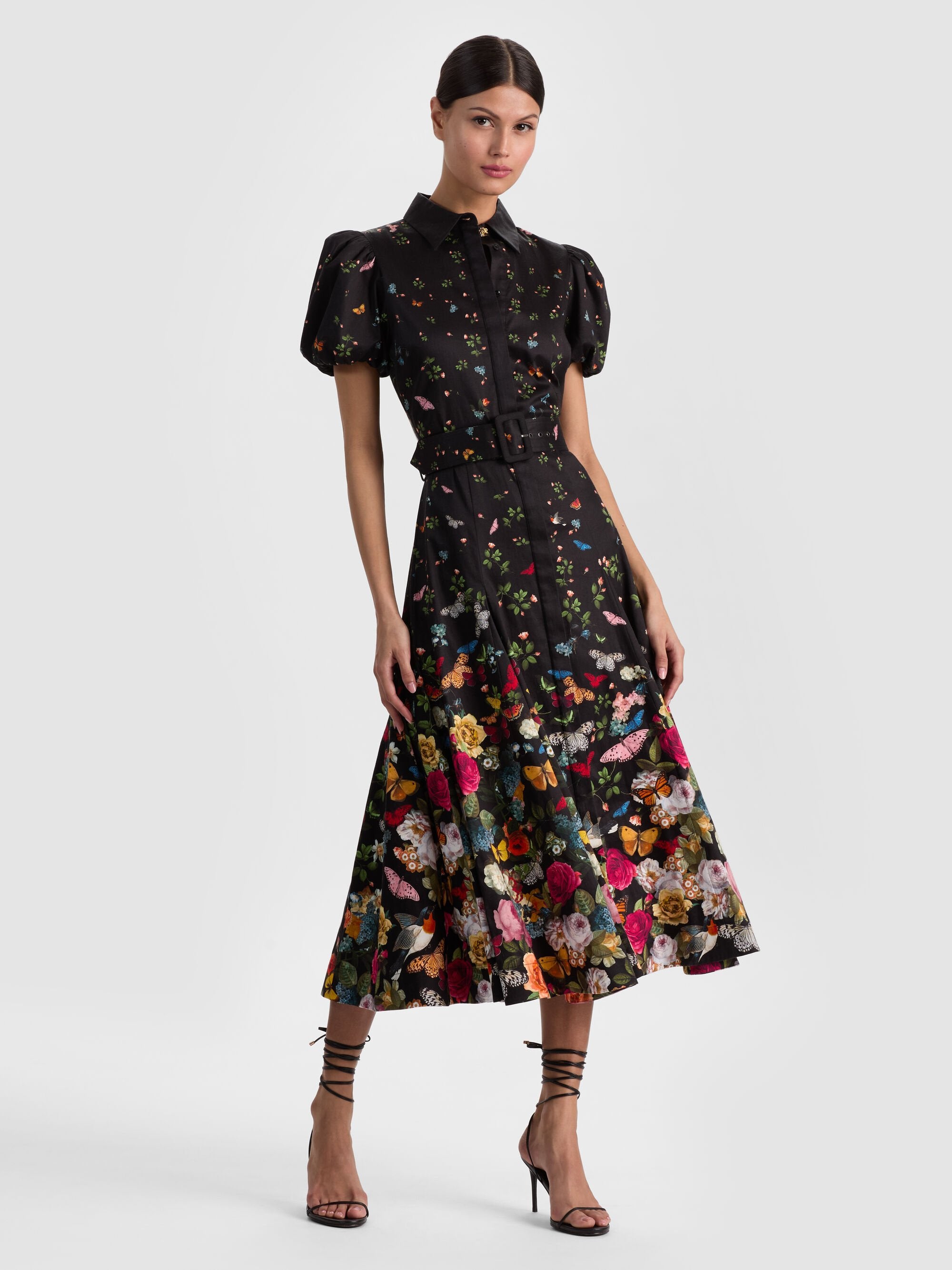 ALICE + OLIVIA MIDI DRESS W BELT - BEYMEN