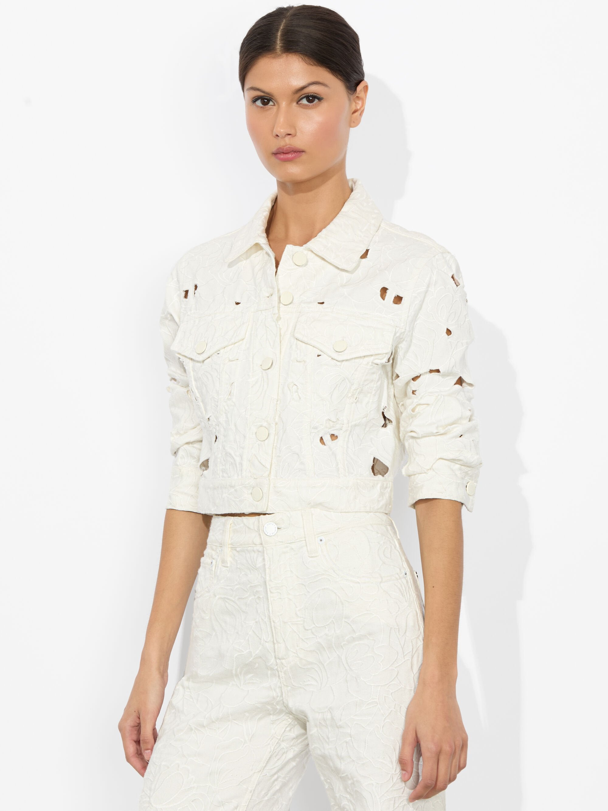 ALICE + OLIVIA DENIM JACKET - BEYMEN