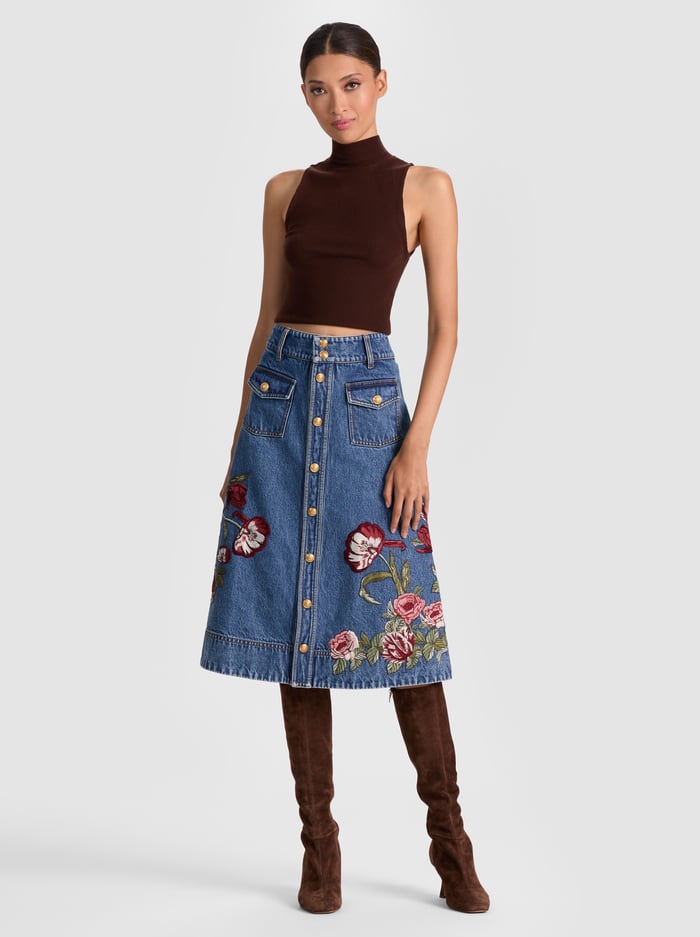 ALICE+OLIVIA MIDI SKIRT - BEYMEN