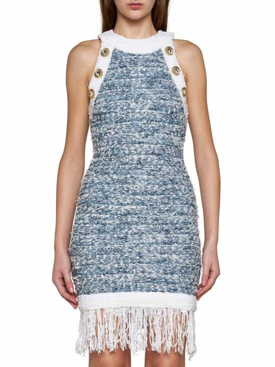 BALMAIN TWEED SHORT DRESS - BEYMEN