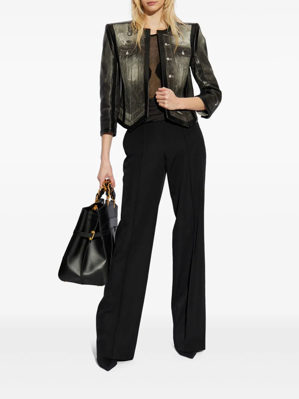 BALMAIN SATIN TAILORED PANTS - BEYMEN
