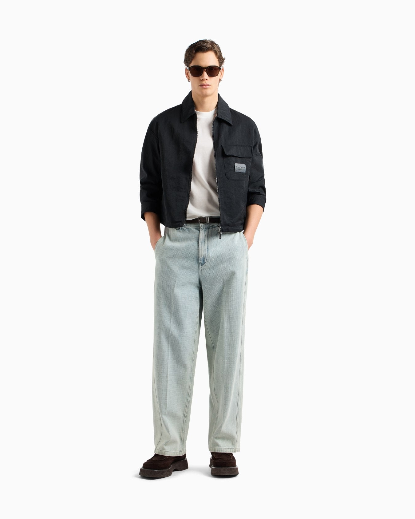 EMPORIO ARMANI OVERSIZED T-SHIRT WITH MICRO TAG - BEYMEN