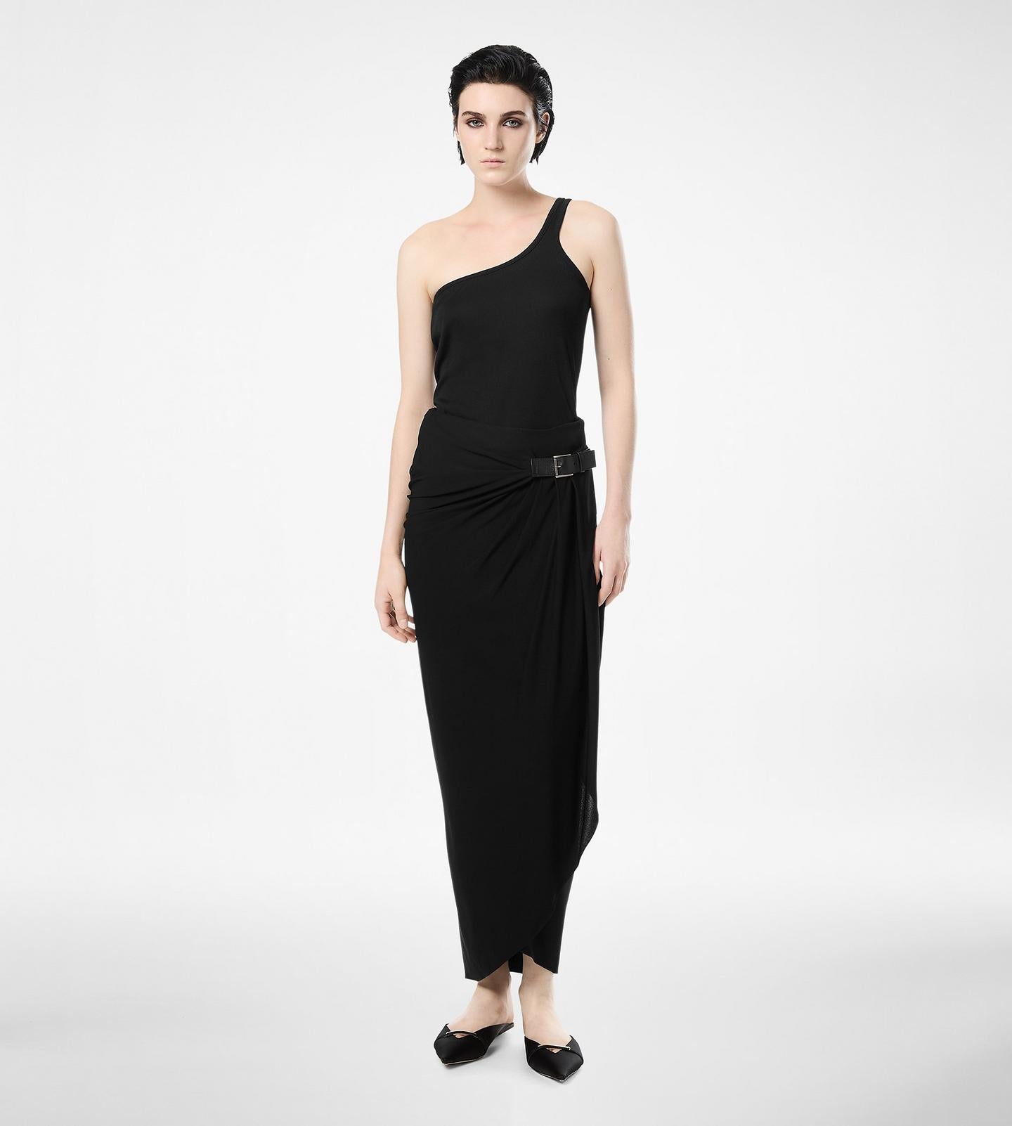TOM FORD CREPE JERSEY WRAP SKIRT - BEYMEN